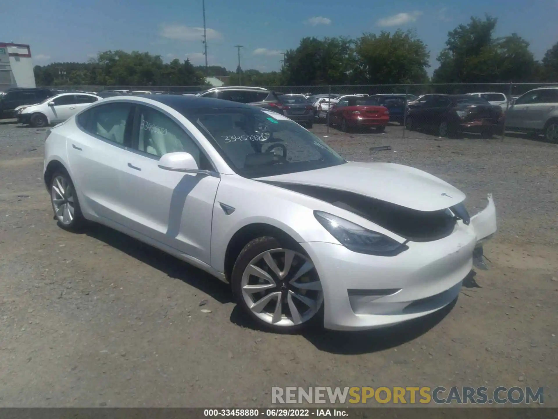 1 Photograph of a damaged car 5YJ3E1EA3LF616061 TESLA MODEL 3 2020