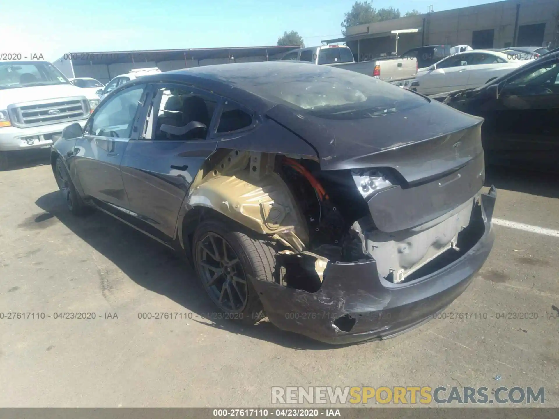 3 Photograph of a damaged car 5YJ3E1EA3LF630378 TESLA MODEL 3 2020