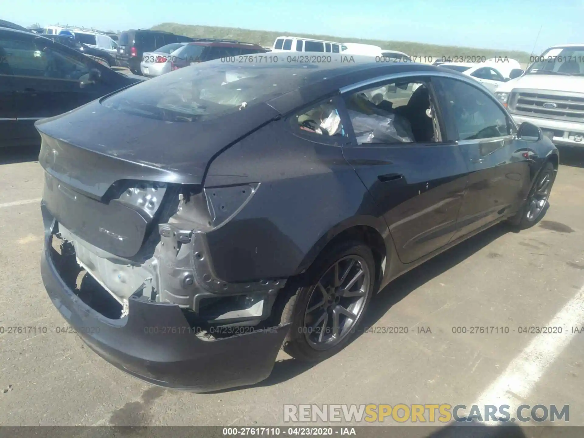 4 Photograph of a damaged car 5YJ3E1EA3LF630378 TESLA MODEL 3 2020