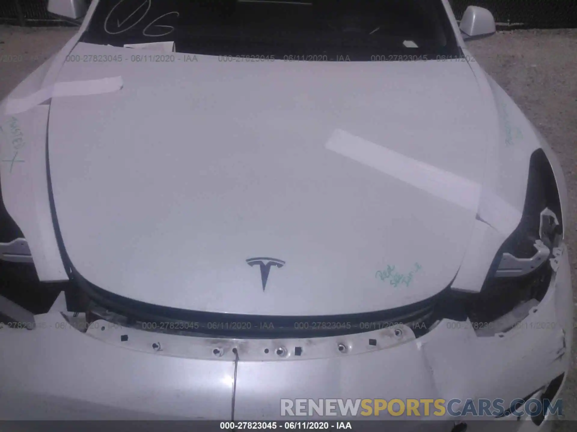 10 Photograph of a damaged car 5YJ3E1EA3LF632597 TESLA MODEL 3 2020