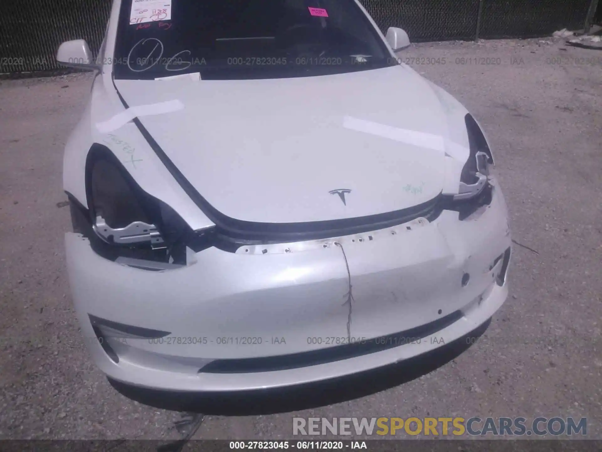 6 Photograph of a damaged car 5YJ3E1EA3LF632597 TESLA MODEL 3 2020