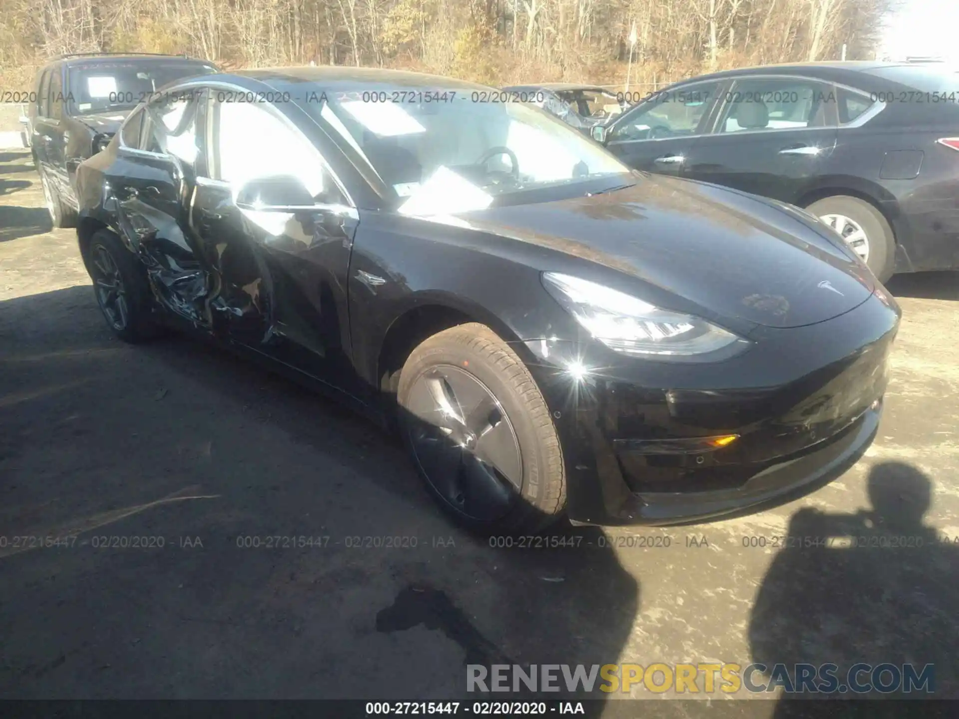 1 Photograph of a damaged car 5YJ3E1EA3LF633684 TESLA MODEL 3 2020