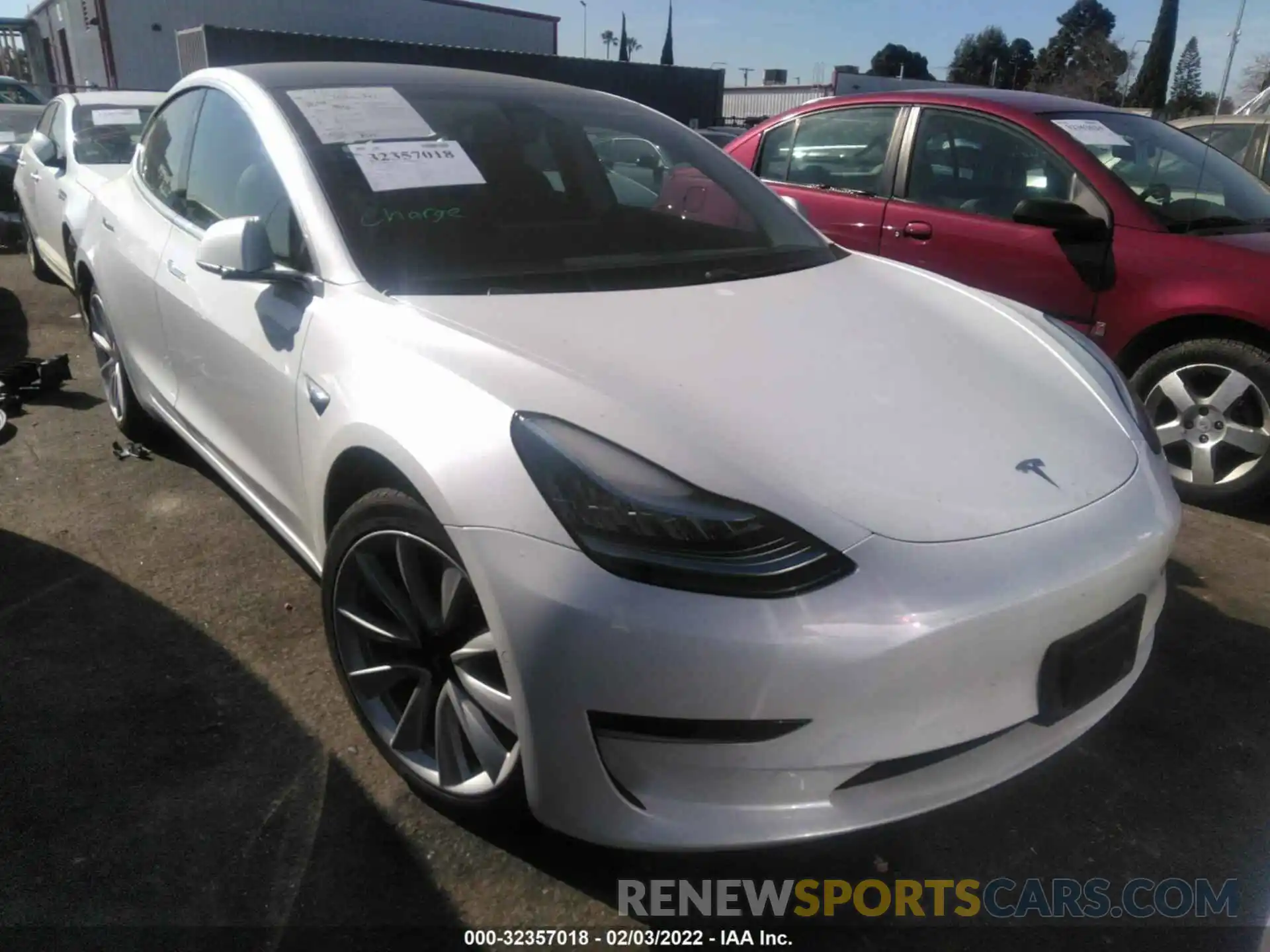 1 Photograph of a damaged car 5YJ3E1EA3LF634141 TESLA MODEL 3 2020