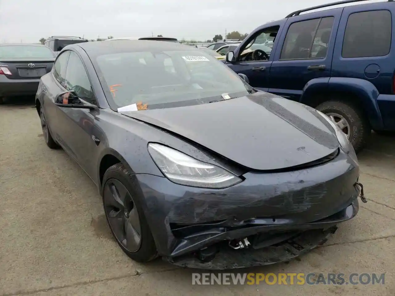 1 Photograph of a damaged car 5YJ3E1EA3LF644135 TESLA MODEL 3 2020