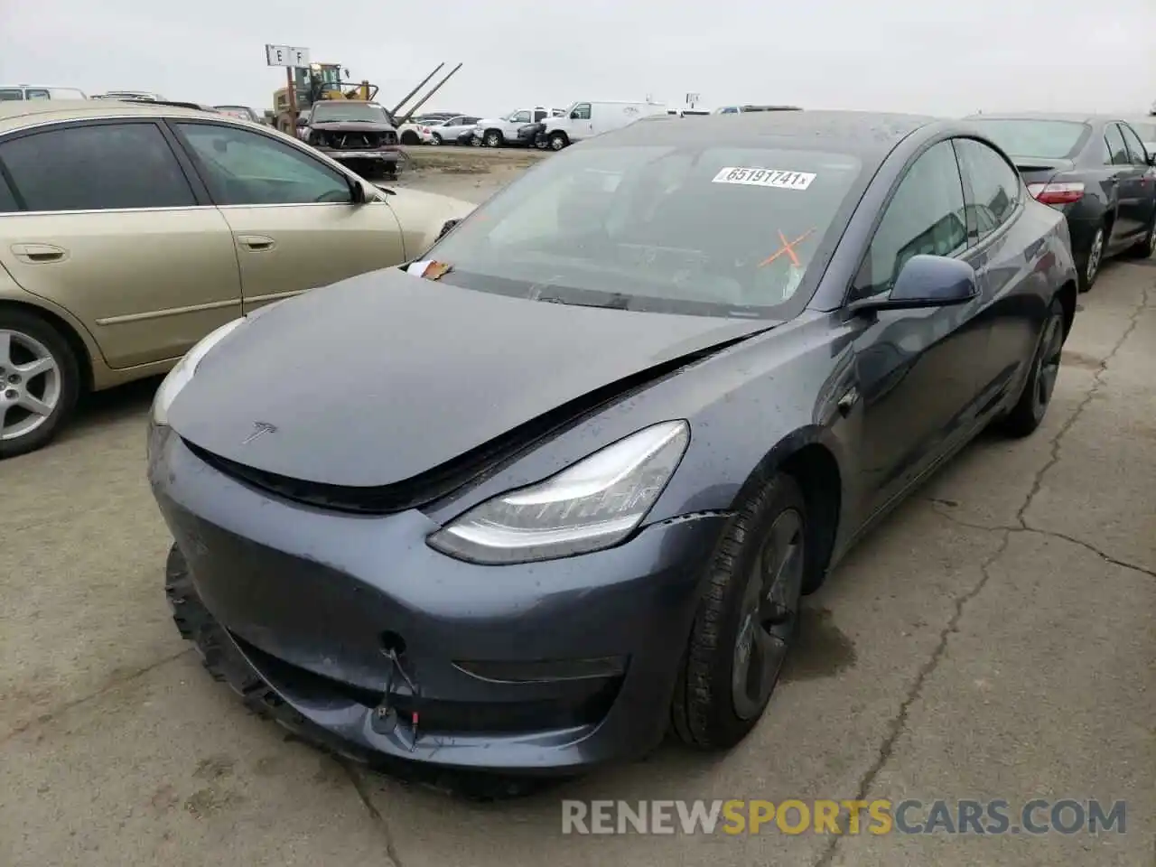 2 Photograph of a damaged car 5YJ3E1EA3LF644135 TESLA MODEL 3 2020