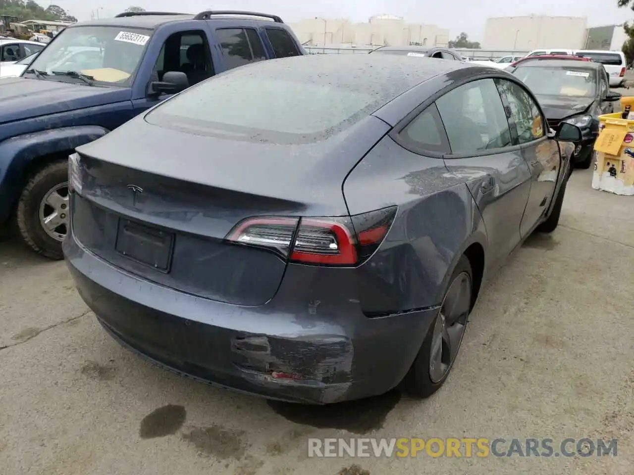 4 Photograph of a damaged car 5YJ3E1EA3LF644135 TESLA MODEL 3 2020