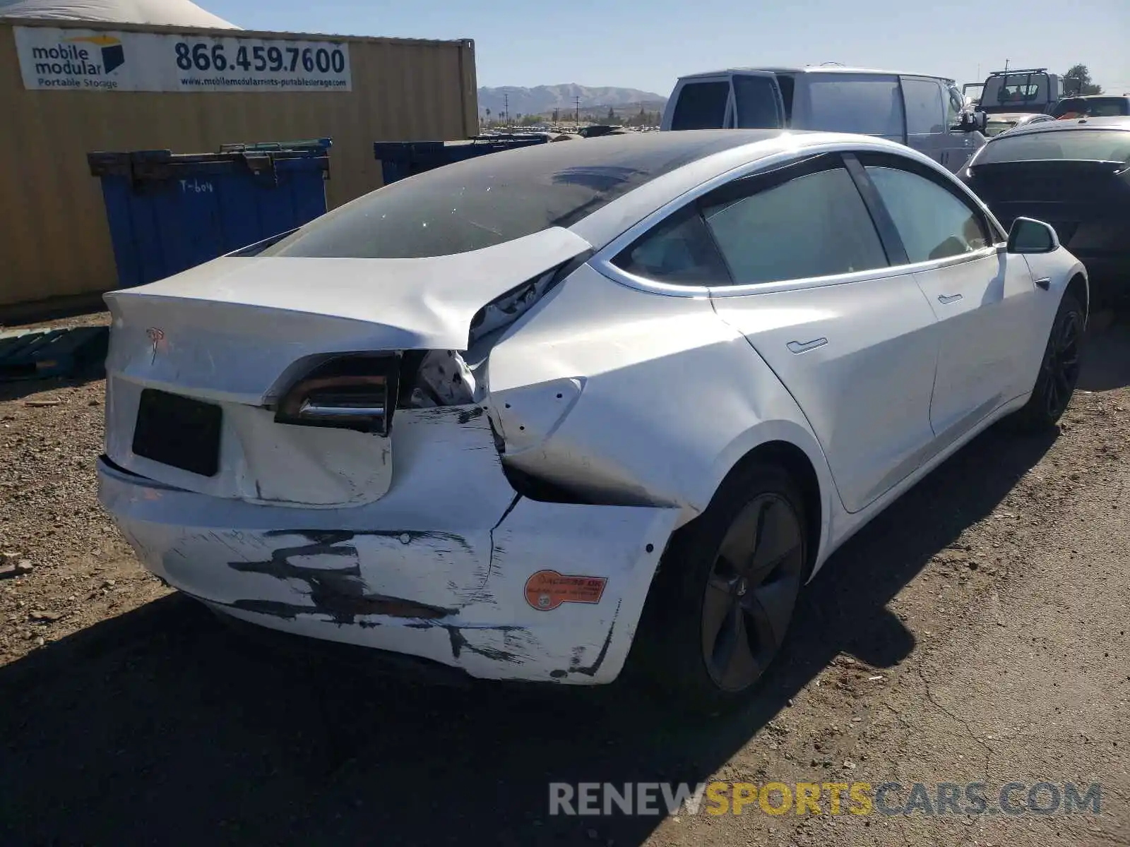 4 Photograph of a damaged car 5YJ3E1EA3LF644751 TESLA MODEL 3 2020