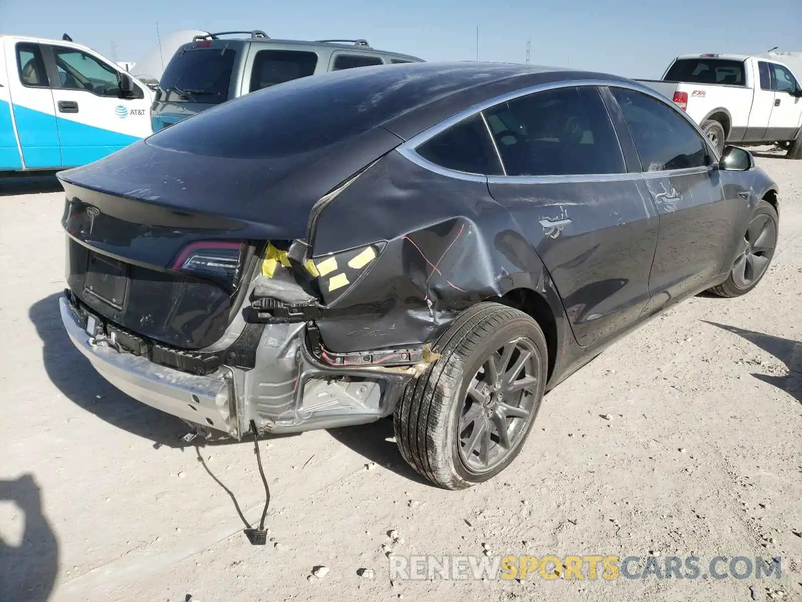 4 Photograph of a damaged car 5YJ3E1EA3LF658228 TESLA MODEL 3 2020