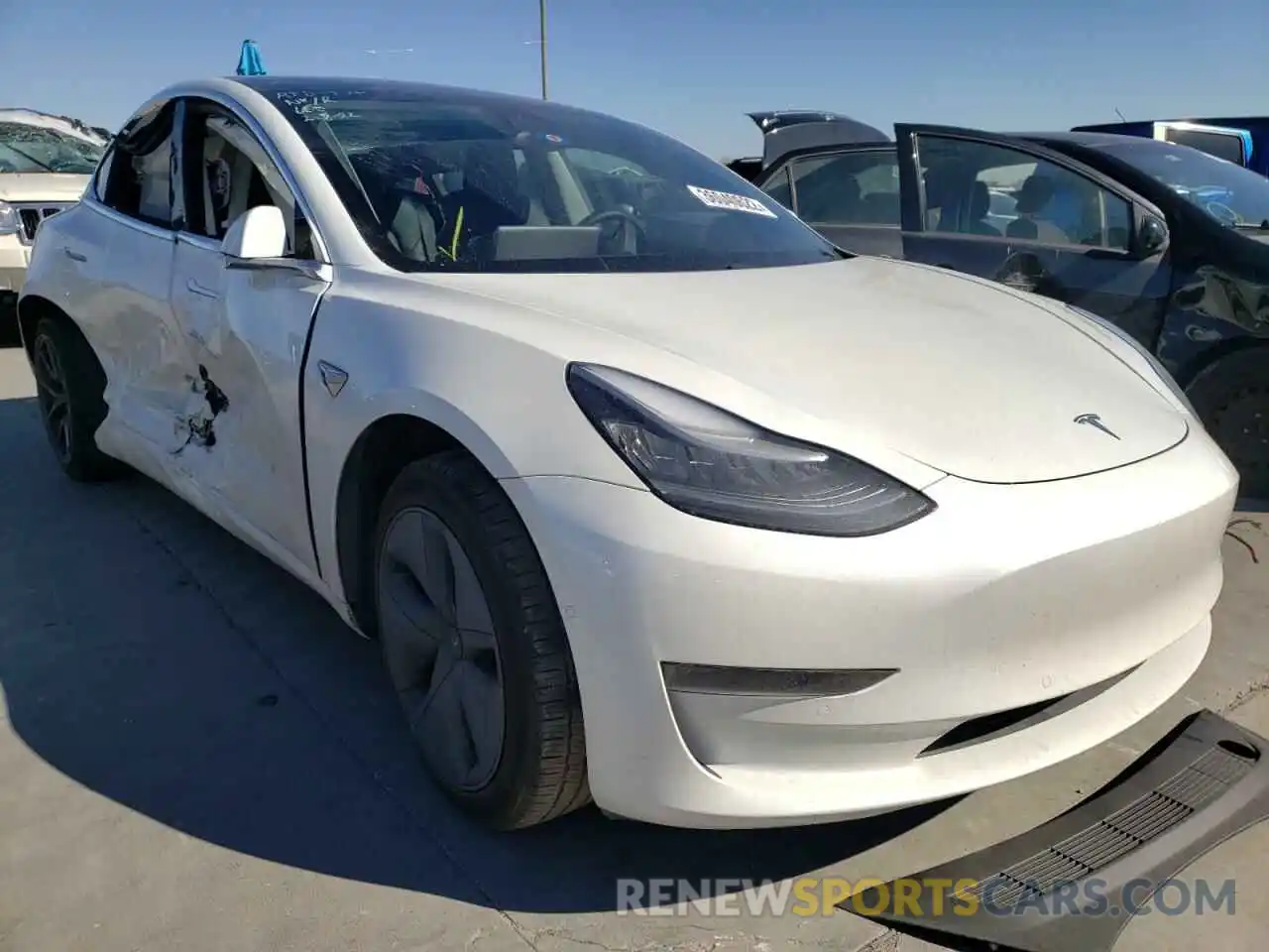 1 Photograph of a damaged car 5YJ3E1EA3LF658794 TESLA MODEL 3 2020