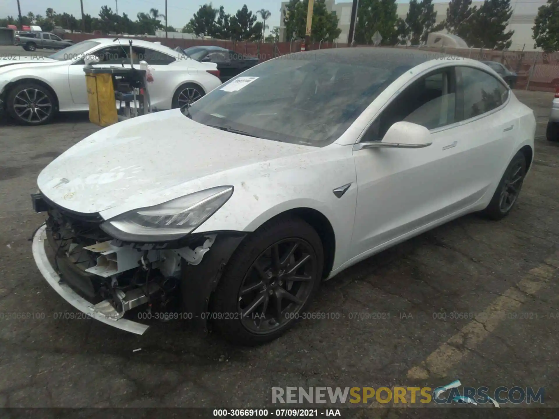 2 Photograph of a damaged car 5YJ3E1EA3LF659363 TESLA MODEL 3 2020