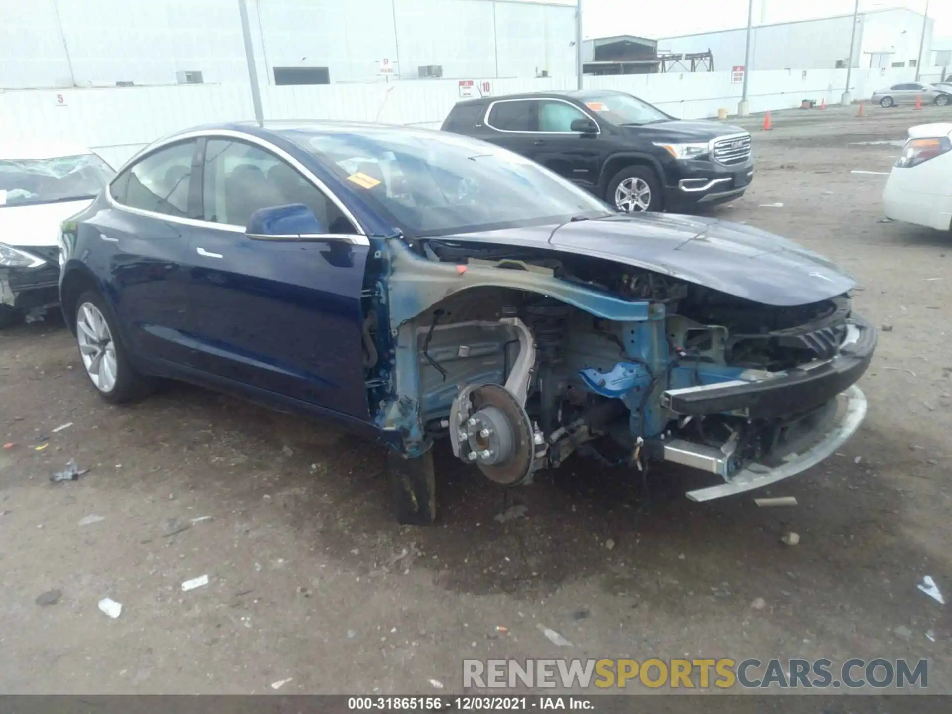 1 Photograph of a damaged car 5YJ3E1EA3LF661310 TESLA MODEL 3 2020