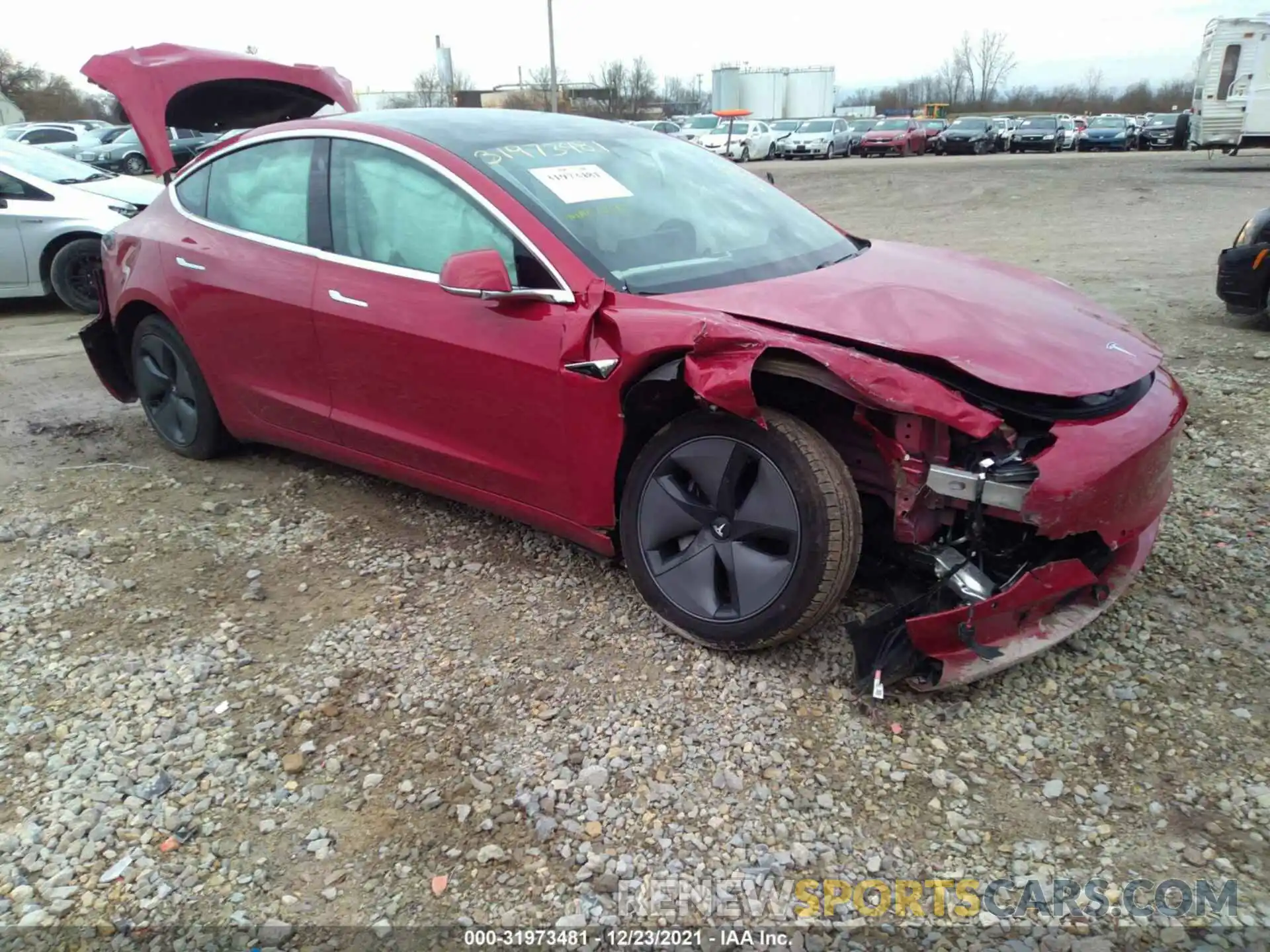 1 Photograph of a damaged car 5YJ3E1EA3LF703622 TESLA MODEL 3 2020