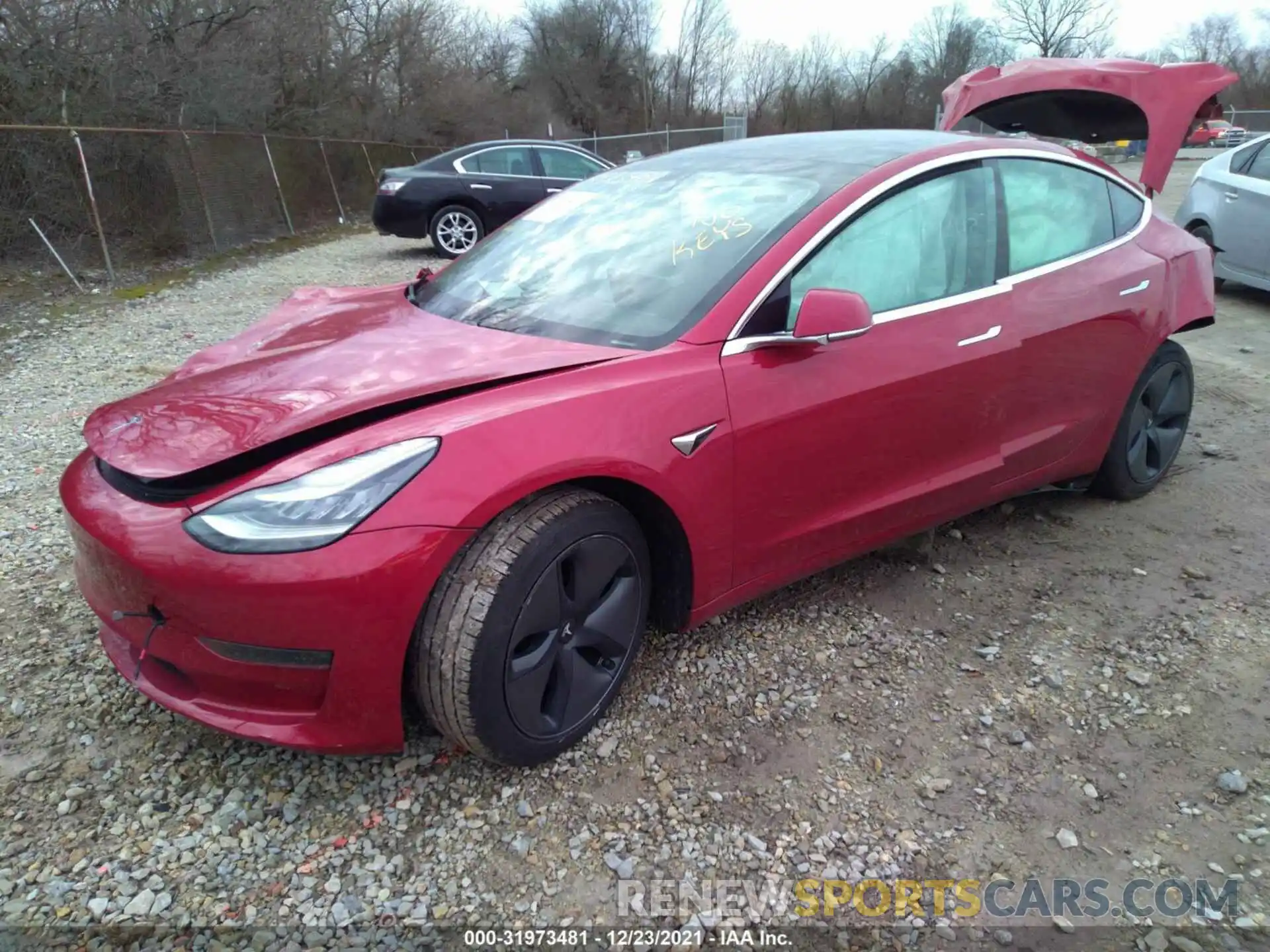 2 Photograph of a damaged car 5YJ3E1EA3LF703622 TESLA MODEL 3 2020