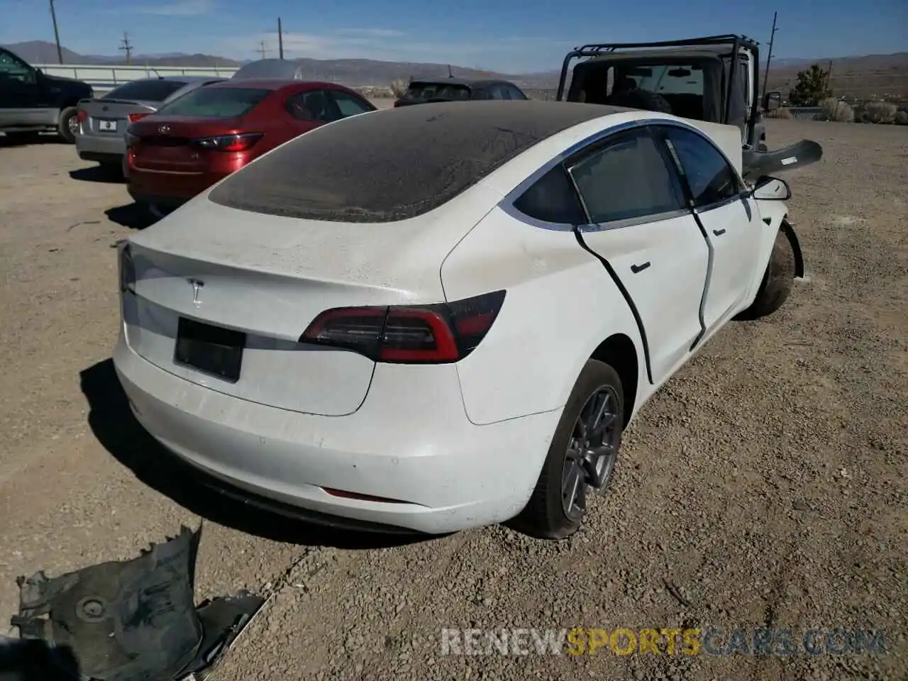 4 Photograph of a damaged car 5YJ3E1EA3LF709937 TESLA MODEL 3 2020