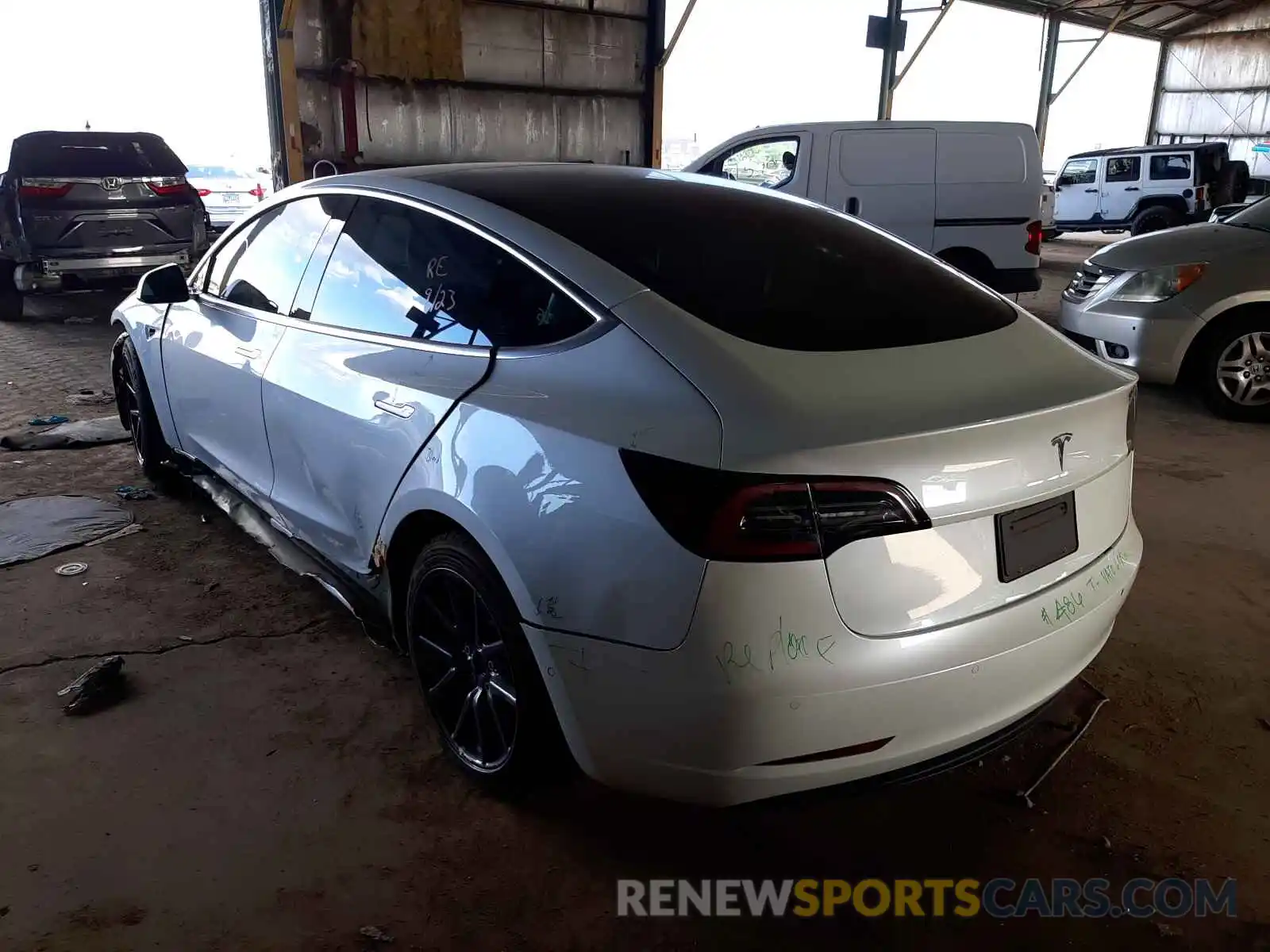 3 Фотография поврежденного автомобиля 5YJ3E1EA3LF710022 TESLA MODEL 3 2020