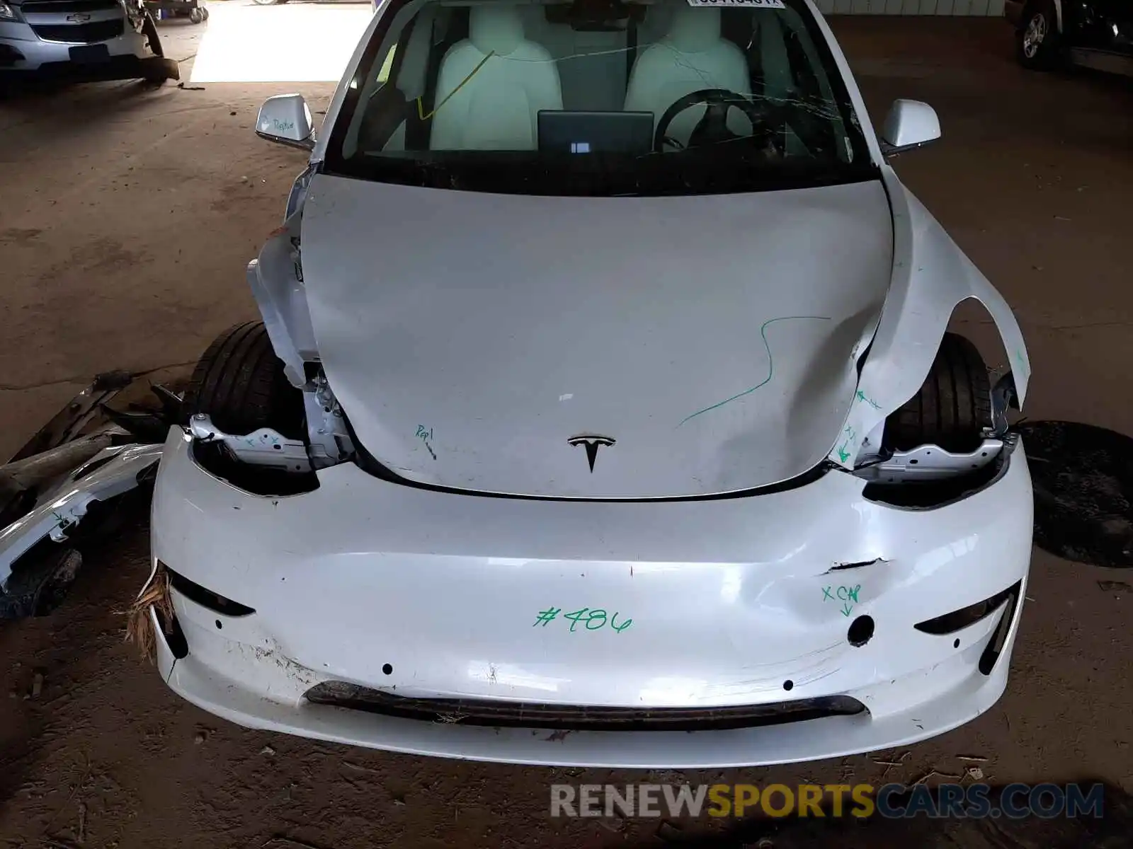 7 Photograph of a damaged car 5YJ3E1EA3LF710022 TESLA MODEL 3 2020