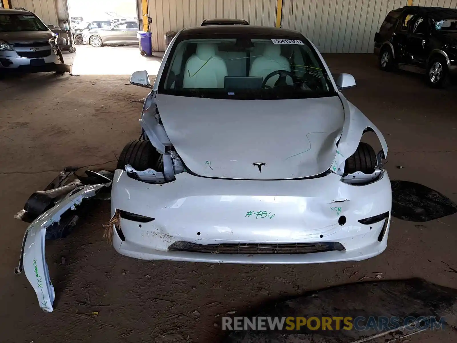 9 Photograph of a damaged car 5YJ3E1EA3LF710022 TESLA MODEL 3 2020