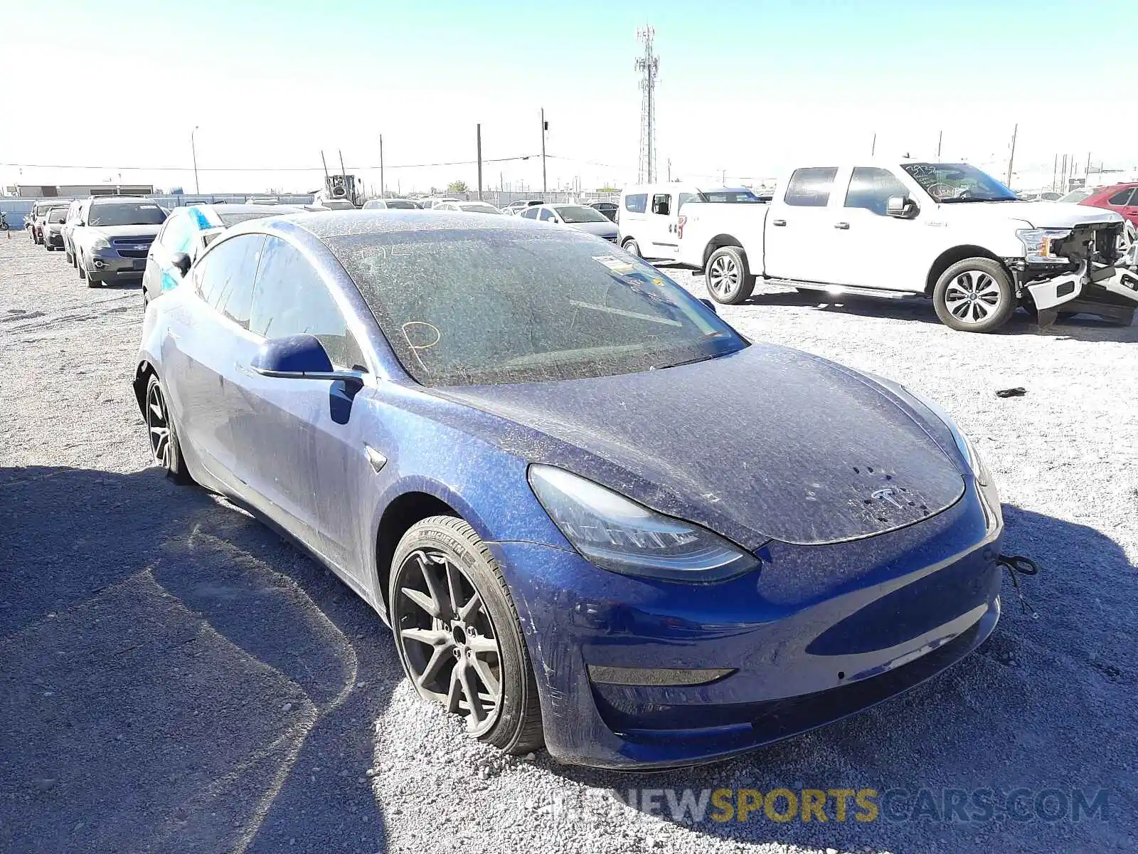 1 Photograph of a damaged car 5YJ3E1EA3LF718041 TESLA MODEL 3 2020