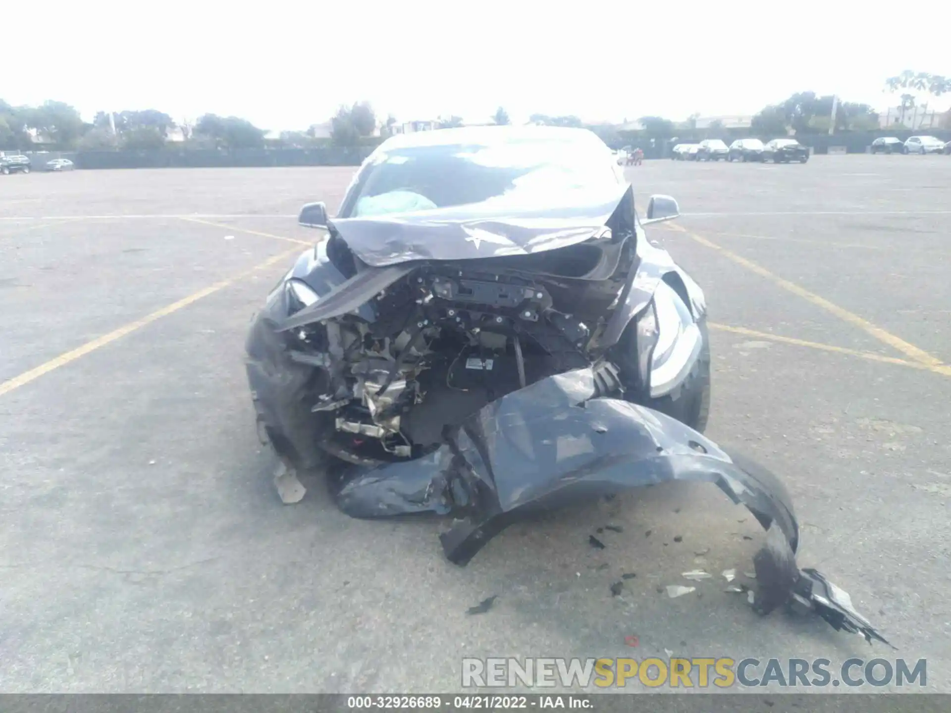 6 Photograph of a damaged car 5YJ3E1EA3LF736684 TESLA MODEL 3 2020