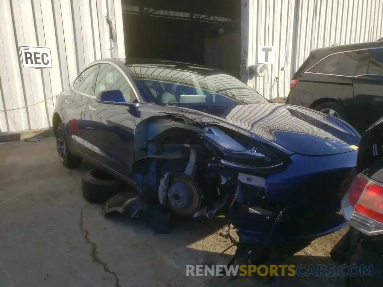 9 Photograph of a damaged car 5YJ3E1EA3LF736832 TESLA MODEL 3 2020