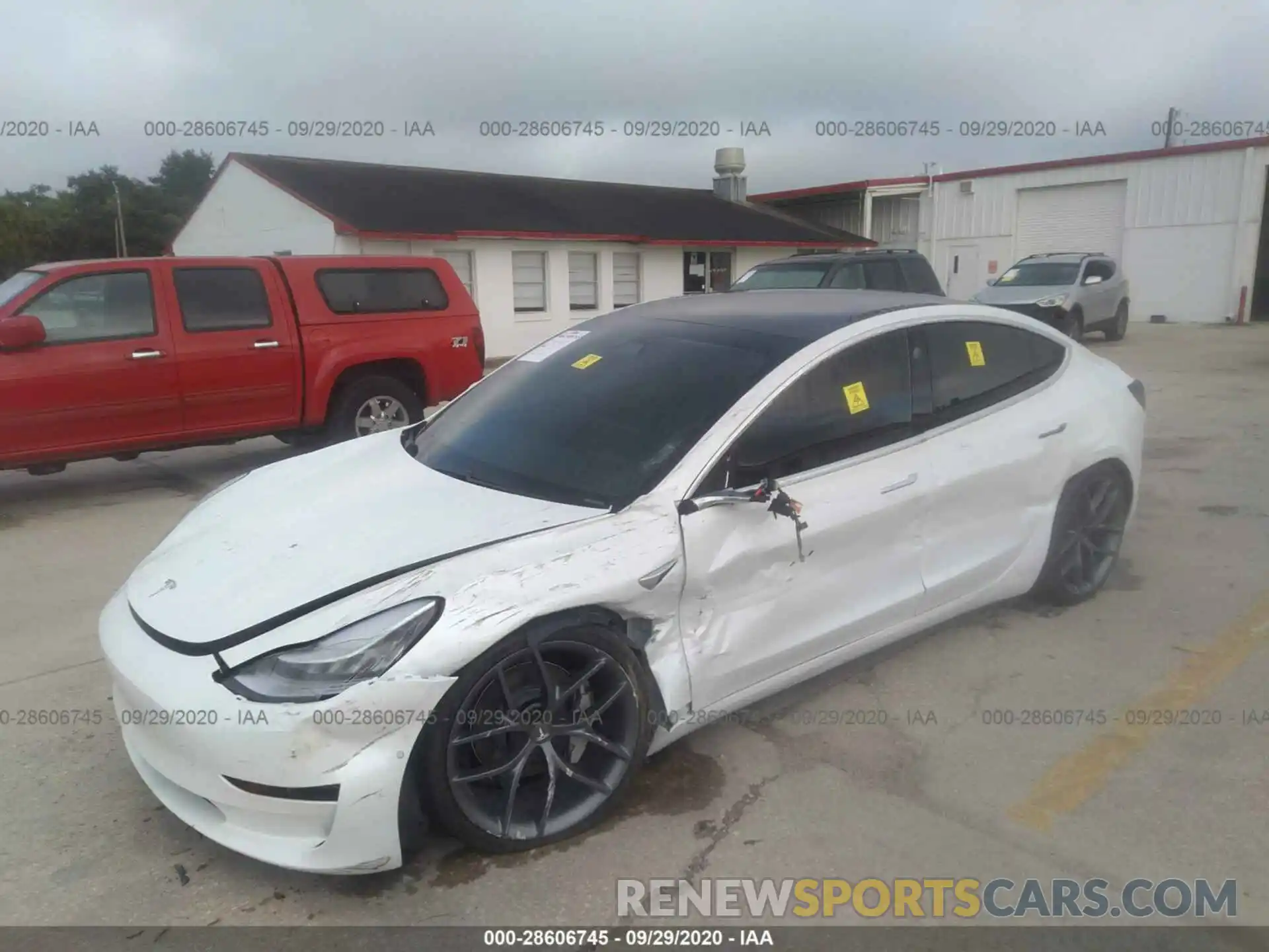 2 Photograph of a damaged car 5YJ3E1EA3LF736975 TESLA MODEL 3 2020