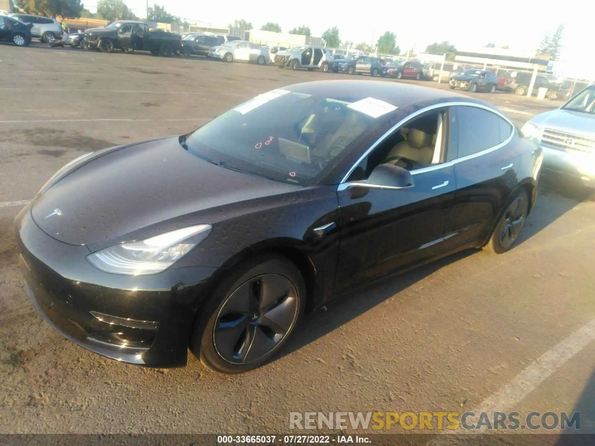 2 Photograph of a damaged car 5YJ3E1EA3LF739214 TESLA MODEL 3 2020