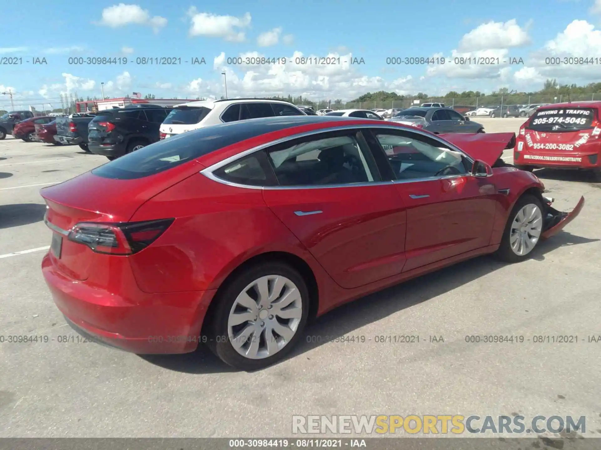 4 Photograph of a damaged car 5YJ3E1EA3LF739651 TESLA MODEL 3 2020