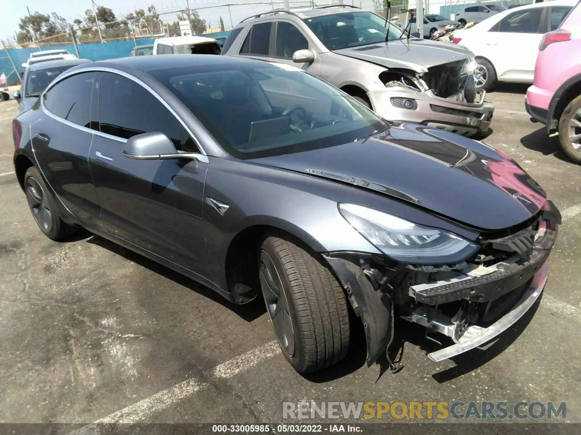 1 Photograph of a damaged car 5YJ3E1EA3LF743487 TESLA MODEL 3 2020