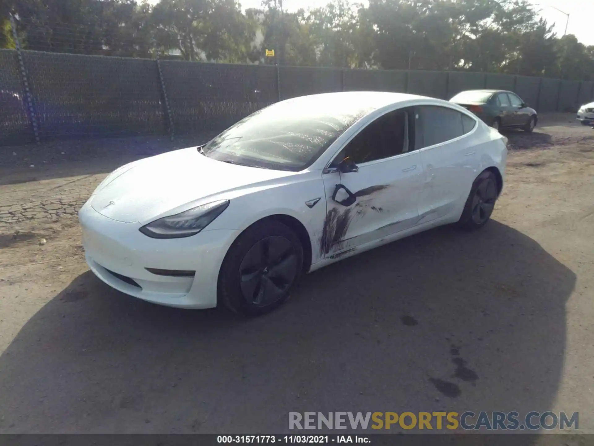 2 Photograph of a damaged car 5YJ3E1EA3LF745255 TESLA MODEL 3 2020