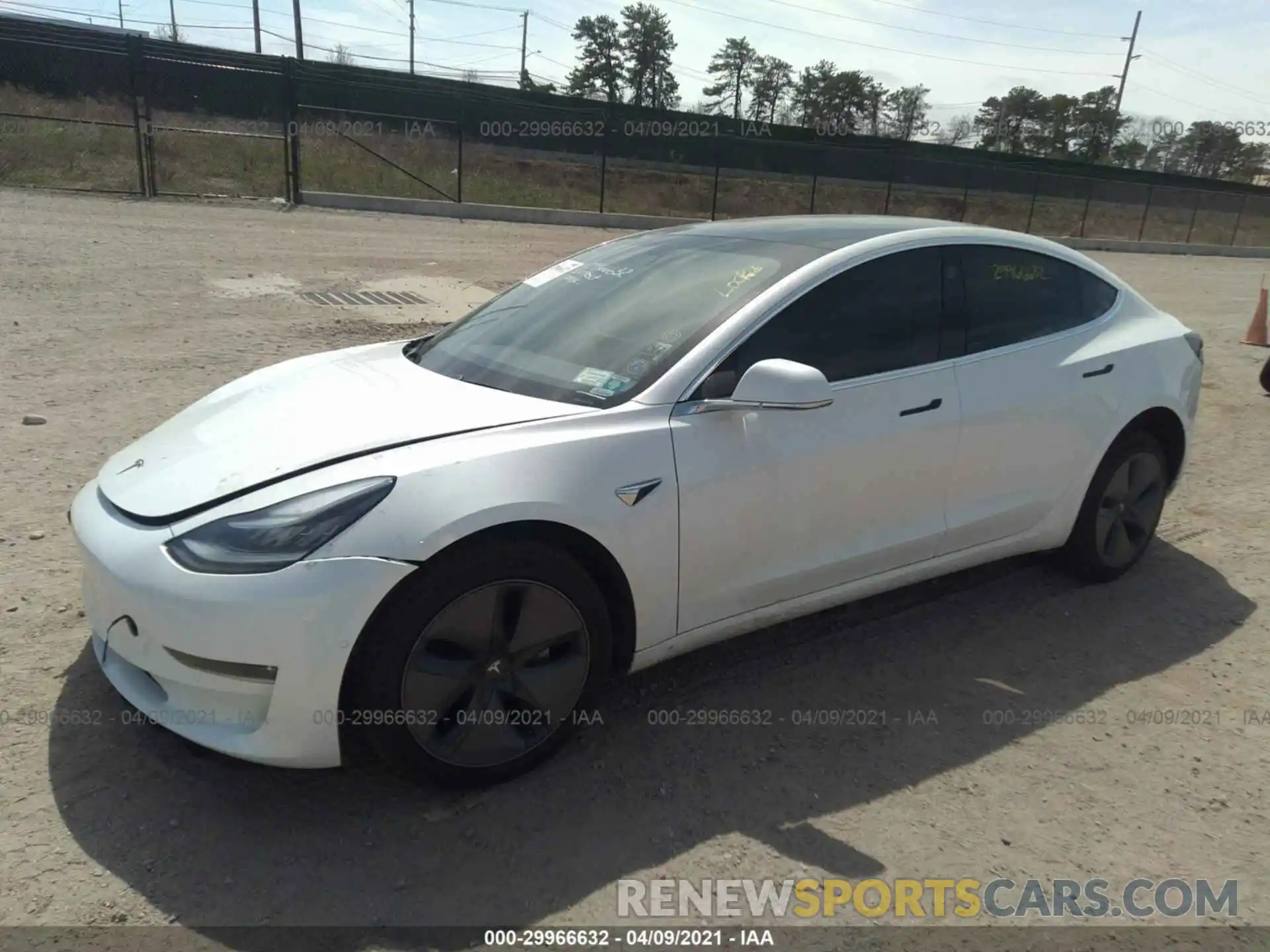 2 Photograph of a damaged car 5YJ3E1EA3LF747085 TESLA MODEL 3 2020