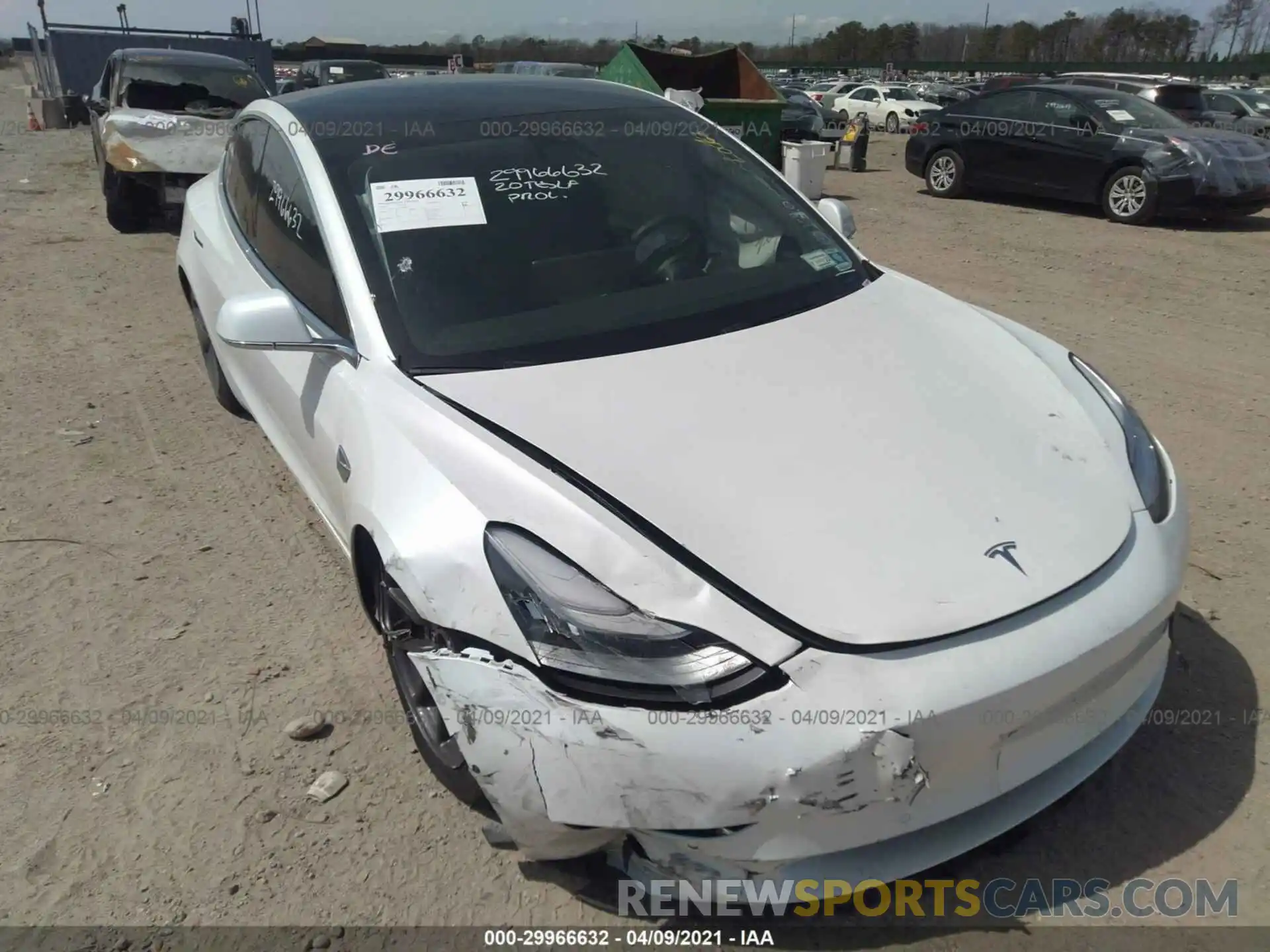 6 Photograph of a damaged car 5YJ3E1EA3LF747085 TESLA MODEL 3 2020