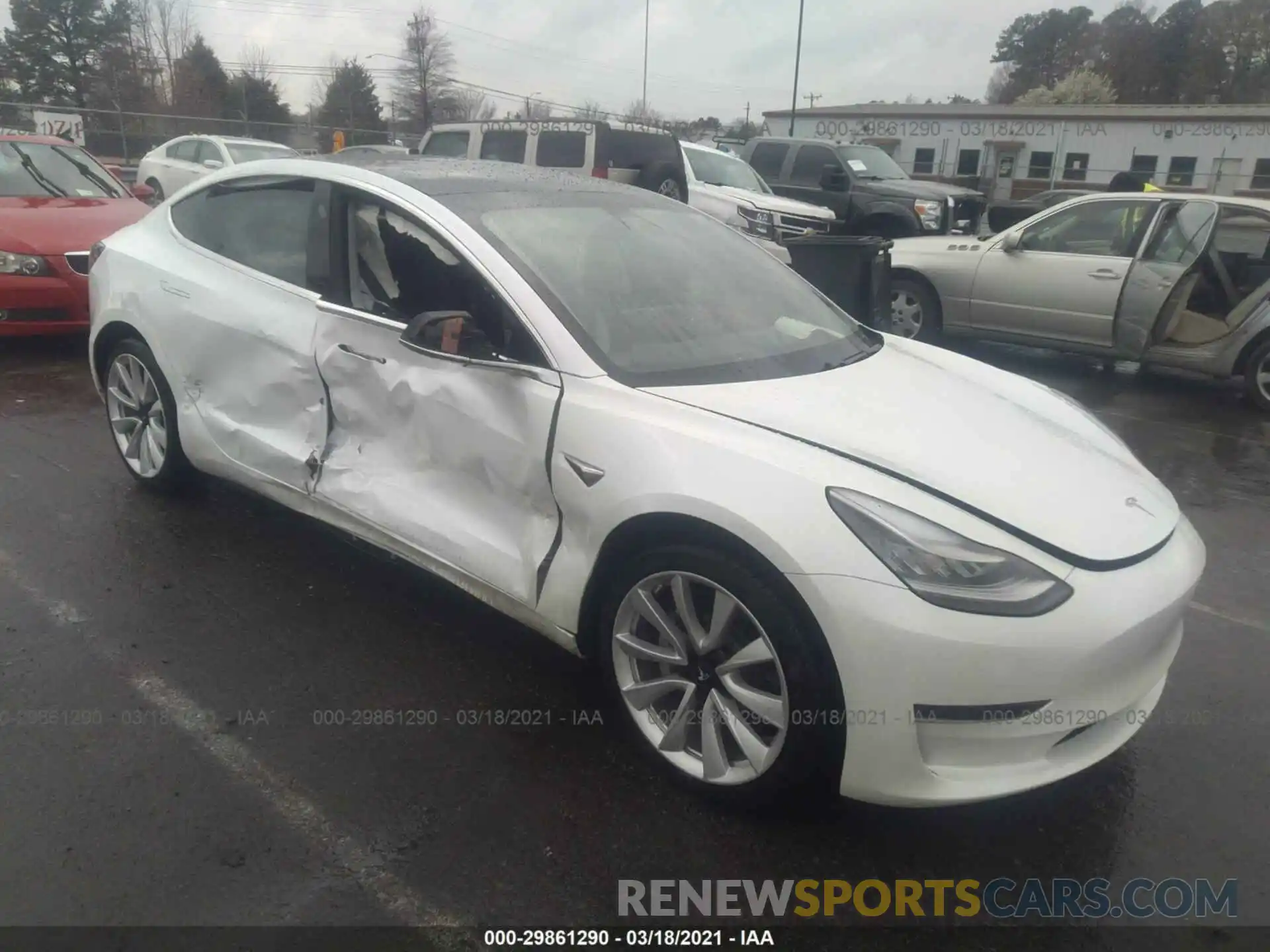 1 Фотография поврежденного автомобиля 5YJ3E1EA3LF793077 TESLA MODEL 3 2020