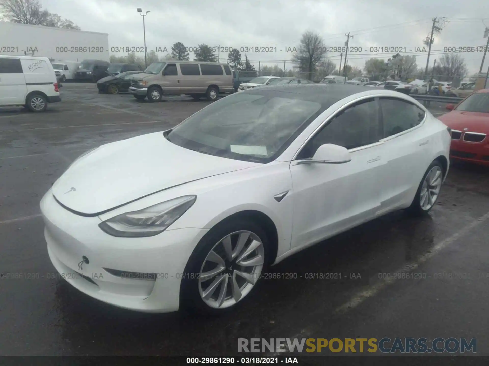 2 Photograph of a damaged car 5YJ3E1EA3LF793077 TESLA MODEL 3 2020