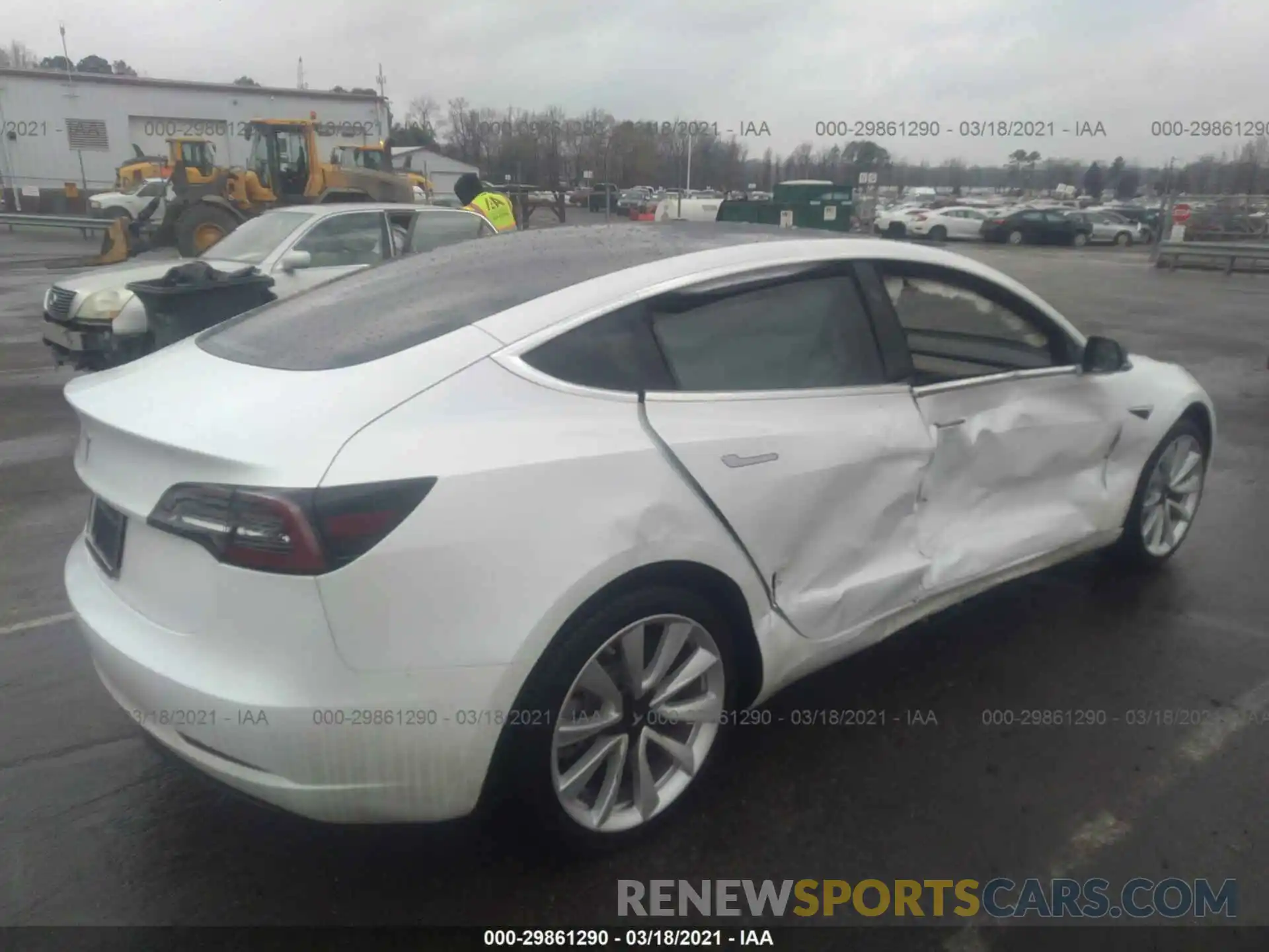 4 Фотография поврежденного автомобиля 5YJ3E1EA3LF793077 TESLA MODEL 3 2020