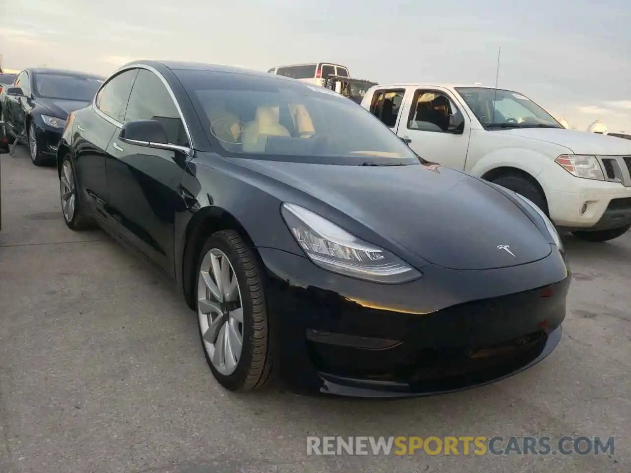 1 Photograph of a damaged car 5YJ3E1EA3LF793323 TESLA MODEL 3 2020