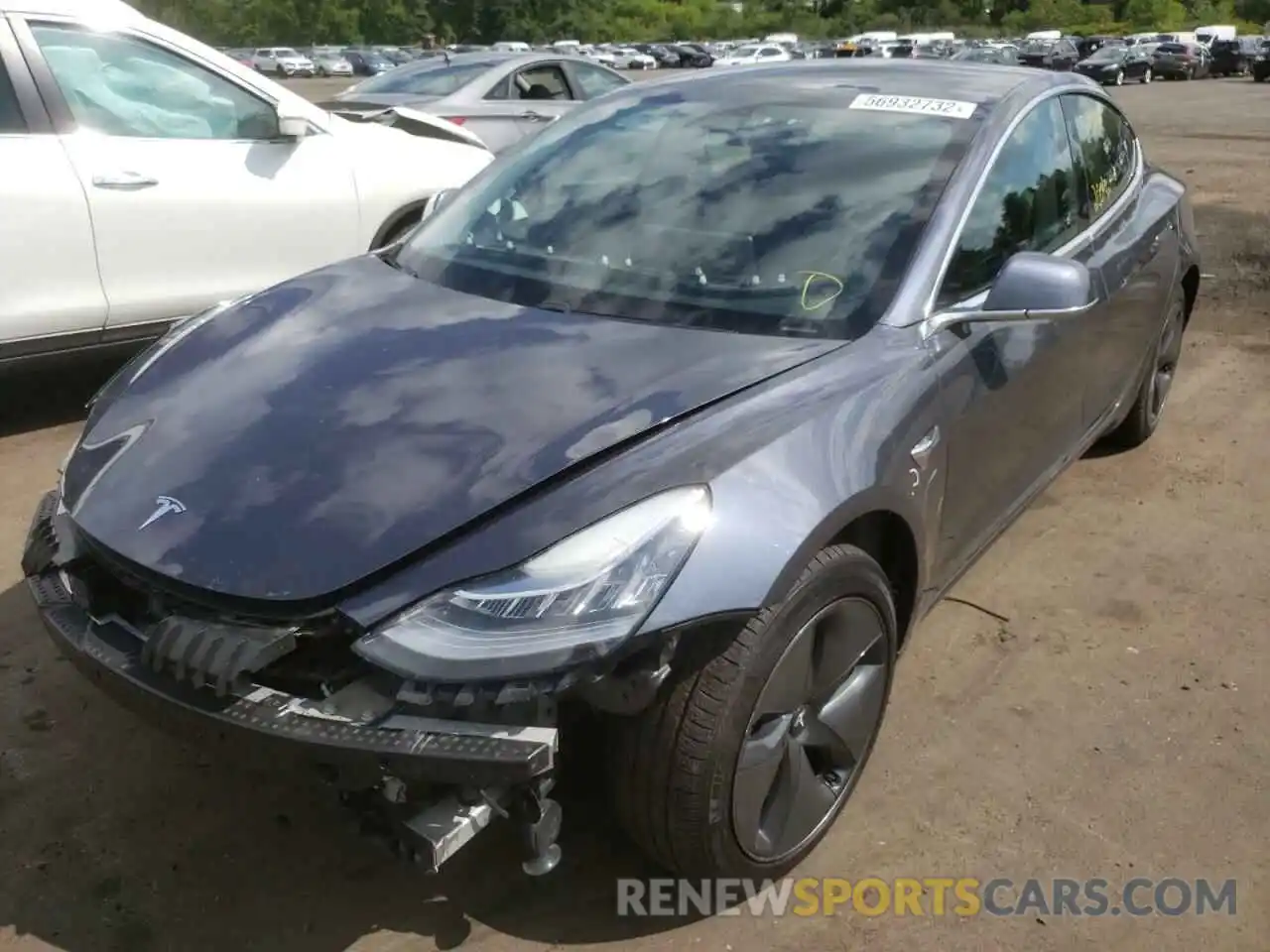 2 Photograph of a damaged car 5YJ3E1EA3LF796786 TESLA MODEL 3 2020