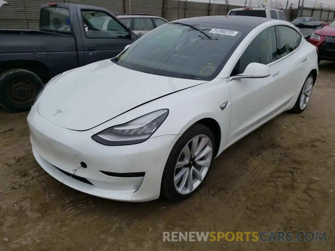 2 Фотография поврежденного автомобиля 5YJ3E1EA3LF797498 TESLA MODEL 3 2020