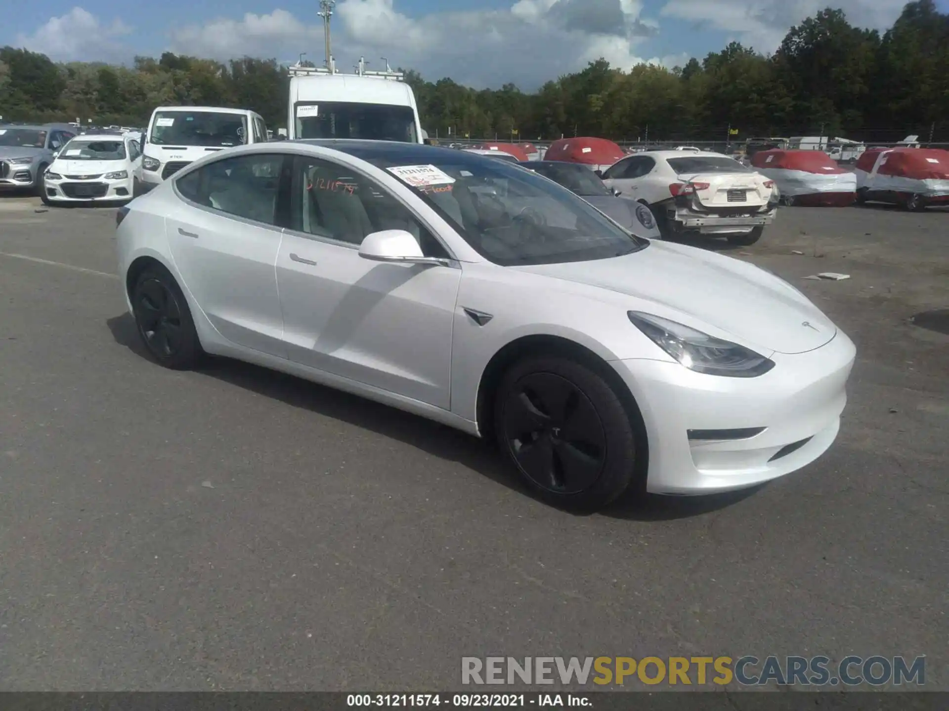 1 Photograph of a damaged car 5YJ3E1EA3LF797744 TESLA MODEL 3 2020