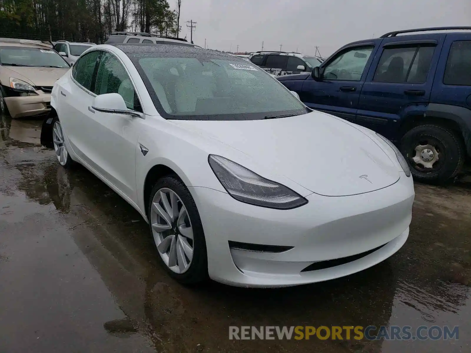 1 Photograph of a damaged car 5YJ3E1EA3LF798005 TESLA MODEL 3 2020