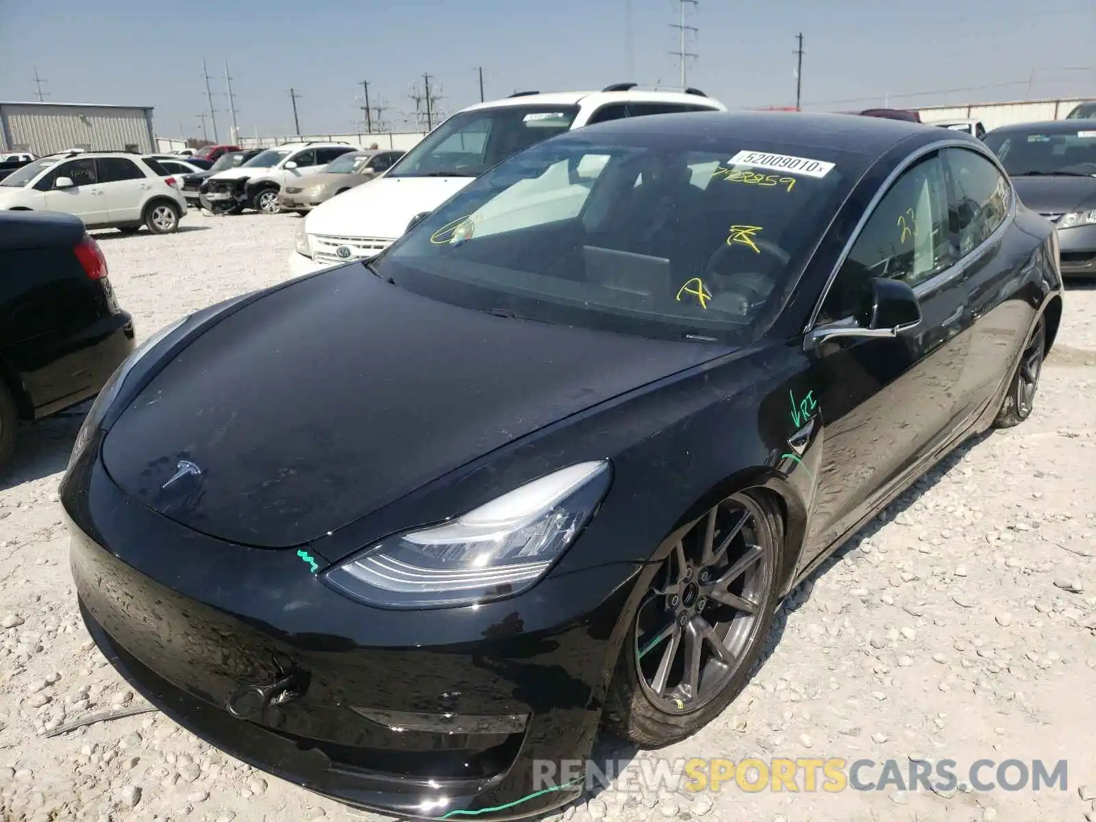 2 Photograph of a damaged car 5YJ3E1EA3LF798859 TESLA MODEL 3 2020