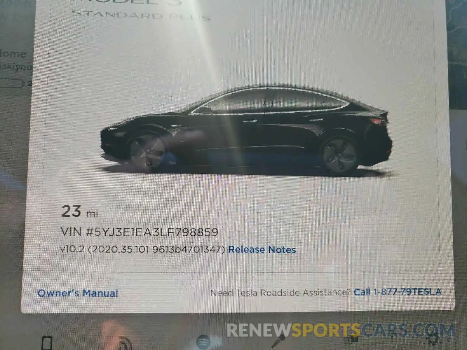 8 Photograph of a damaged car 5YJ3E1EA3LF798859 TESLA MODEL 3 2020