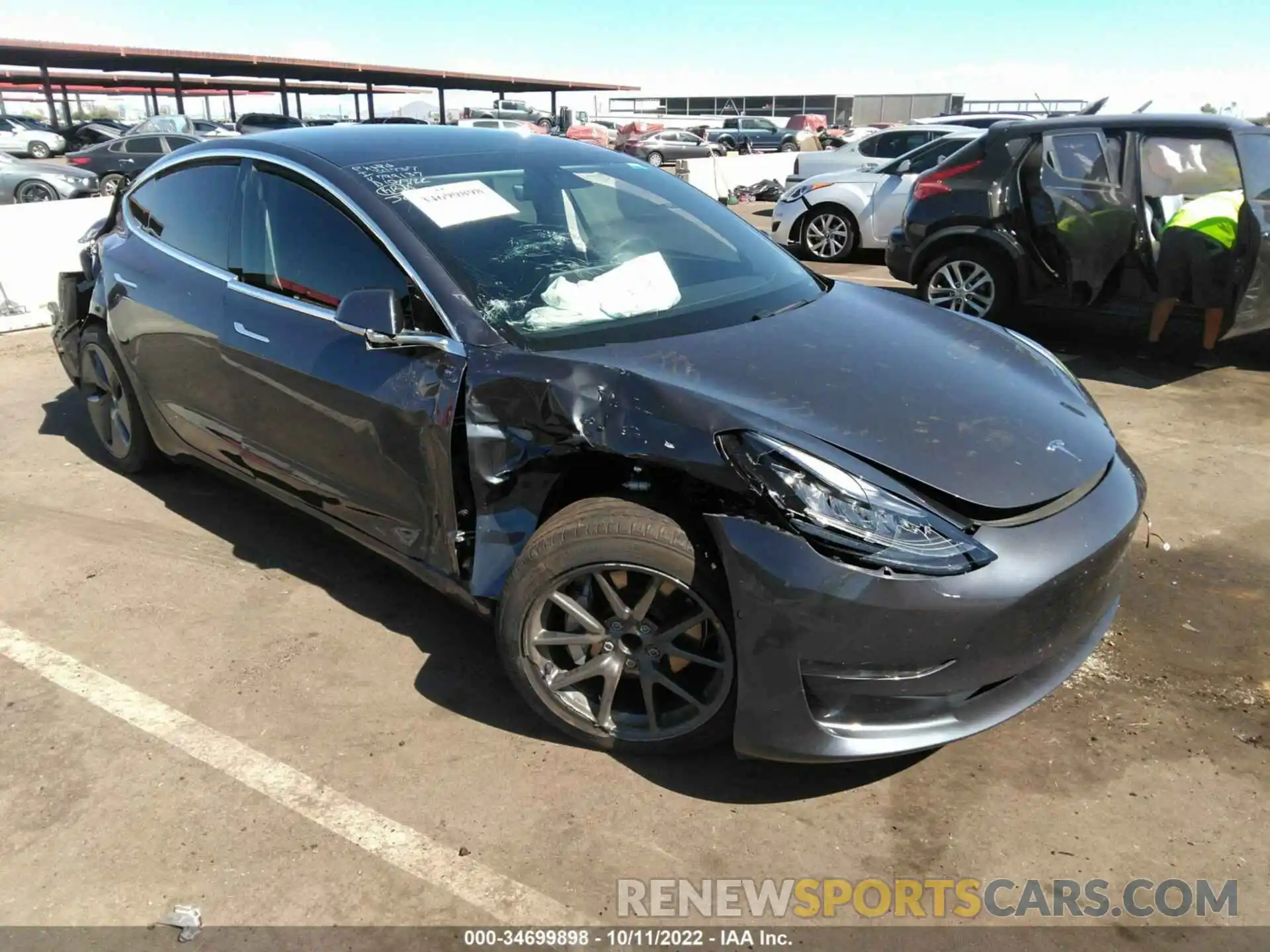 1 Фотография поврежденного автомобиля 5YJ3E1EA3LF799137 TESLA MODEL 3 2020