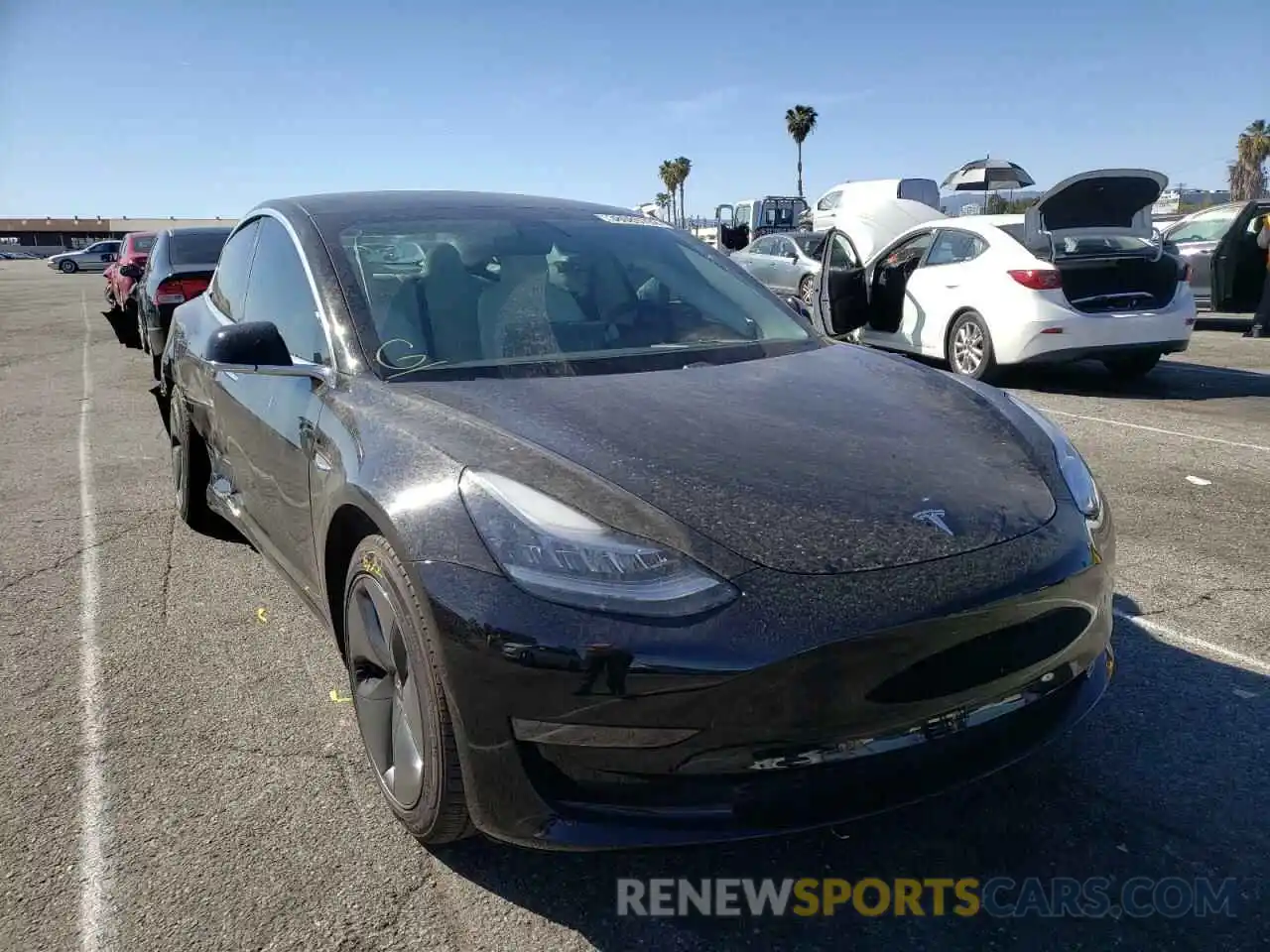 1 Photograph of a damaged car 5YJ3E1EA3LF804711 TESLA MODEL 3 2020