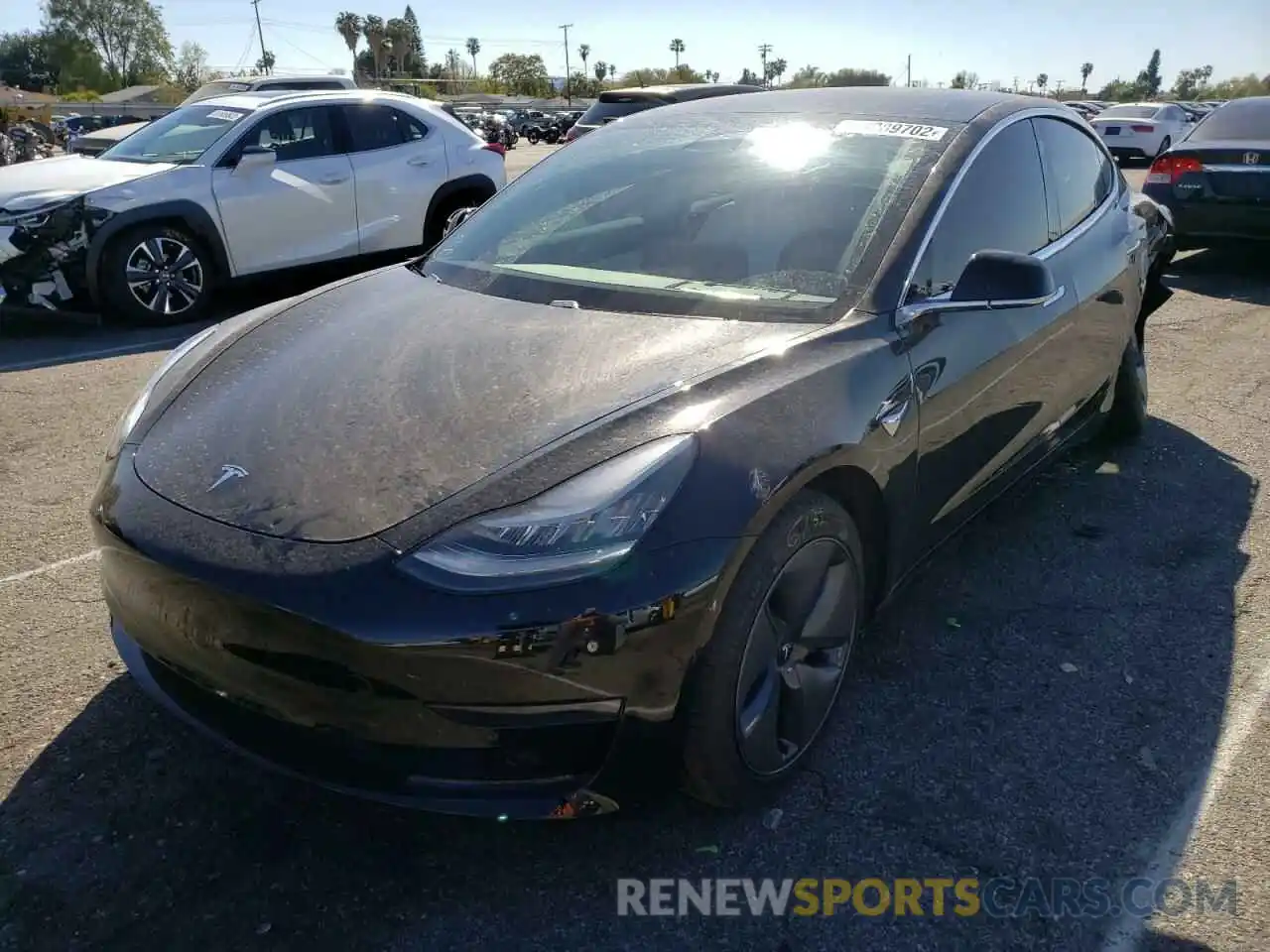 2 Photograph of a damaged car 5YJ3E1EA3LF804711 TESLA MODEL 3 2020