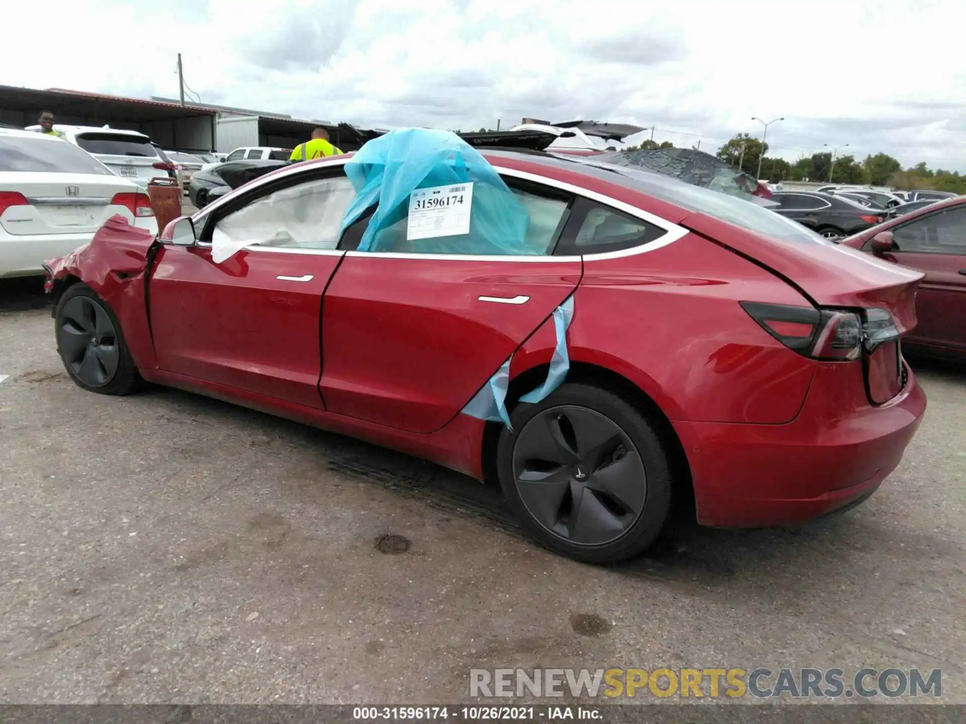 3 Photograph of a damaged car 5YJ3E1EA3LF804854 TESLA MODEL 3 2020