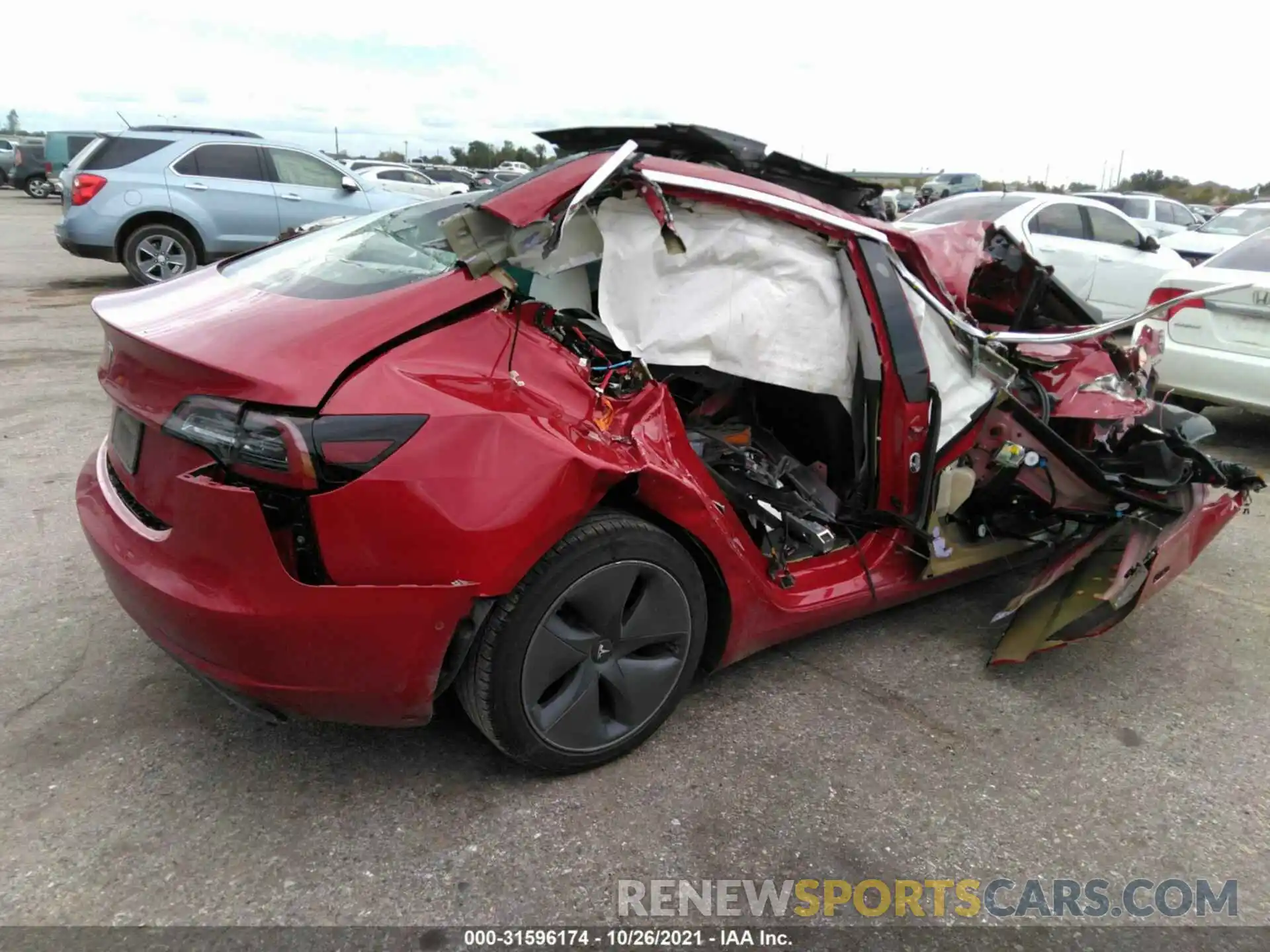 4 Photograph of a damaged car 5YJ3E1EA3LF804854 TESLA MODEL 3 2020