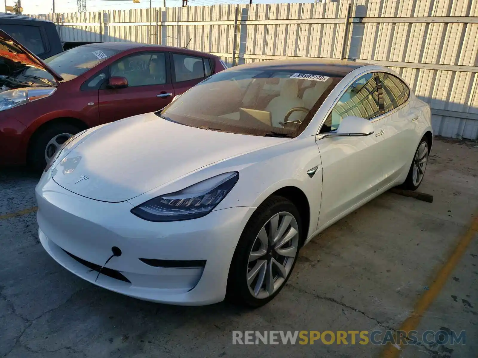 2 Photograph of a damaged car 5YJ3E1EA3LF806880 TESLA MODEL 3 2020