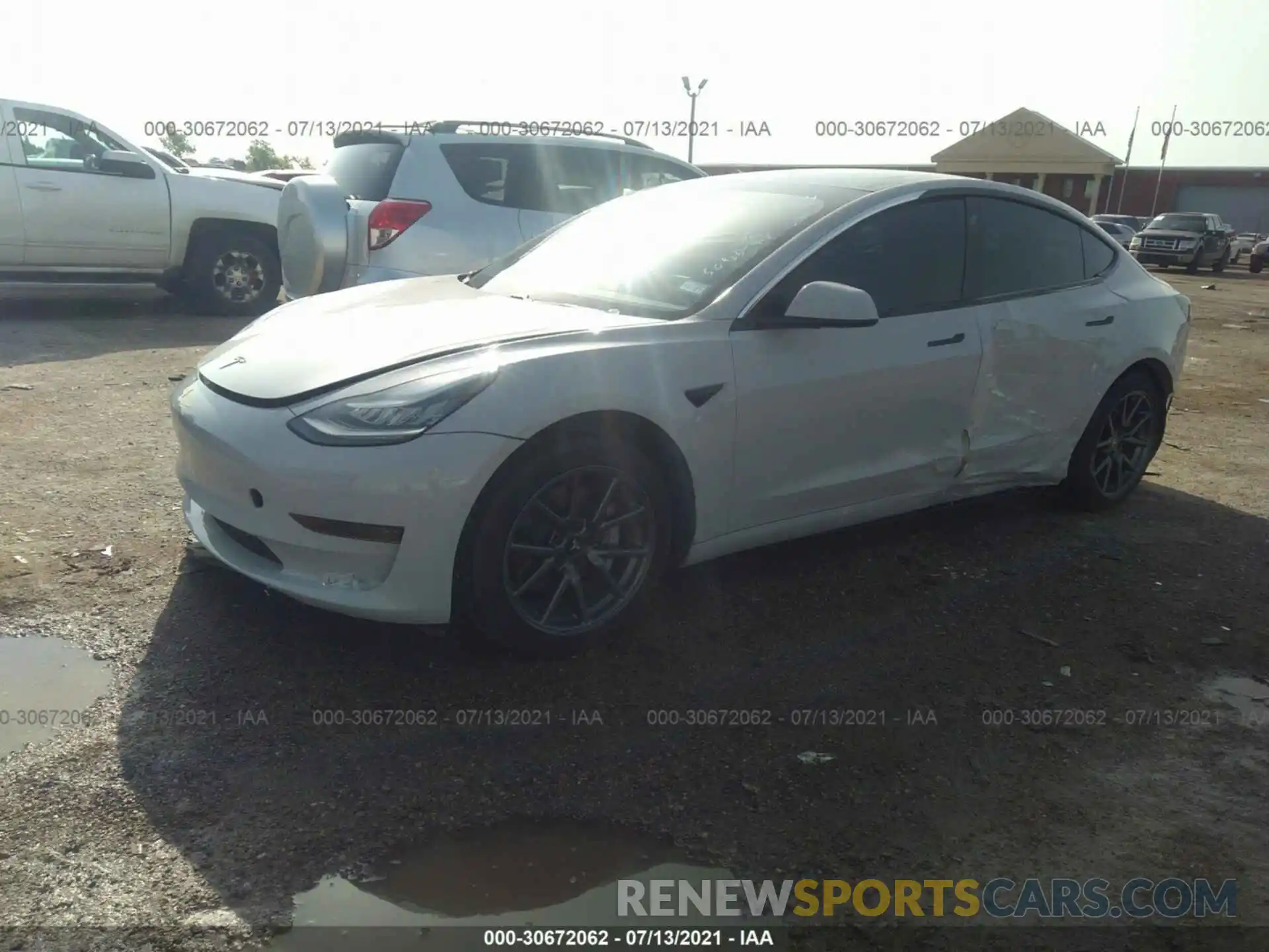 2 Photograph of a damaged car 5YJ3E1EA4LF504644 TESLA MODEL 3 2020