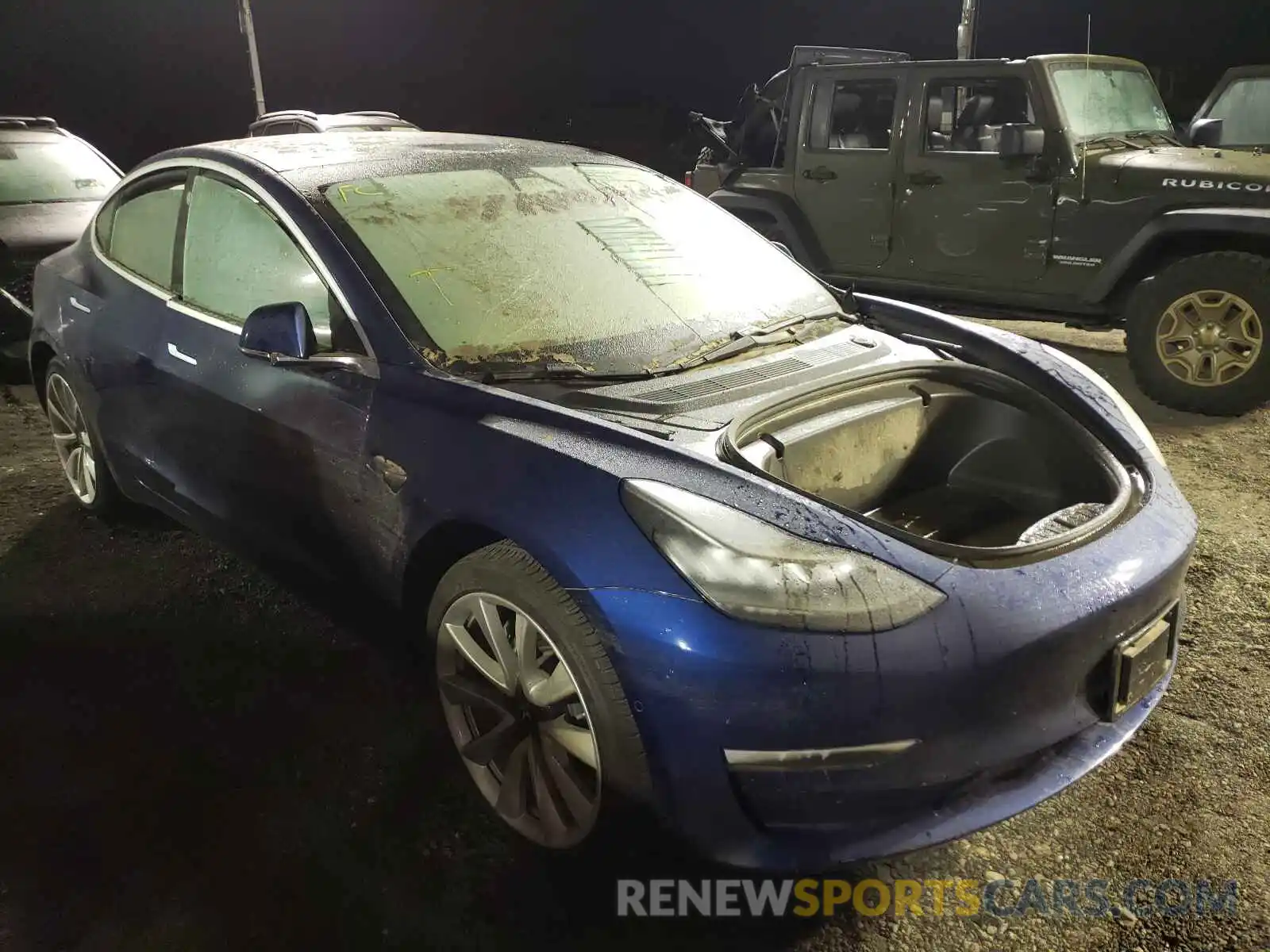 1 Photograph of a damaged car 5YJ3E1EA4LF590876 TESLA MODEL 3 2020