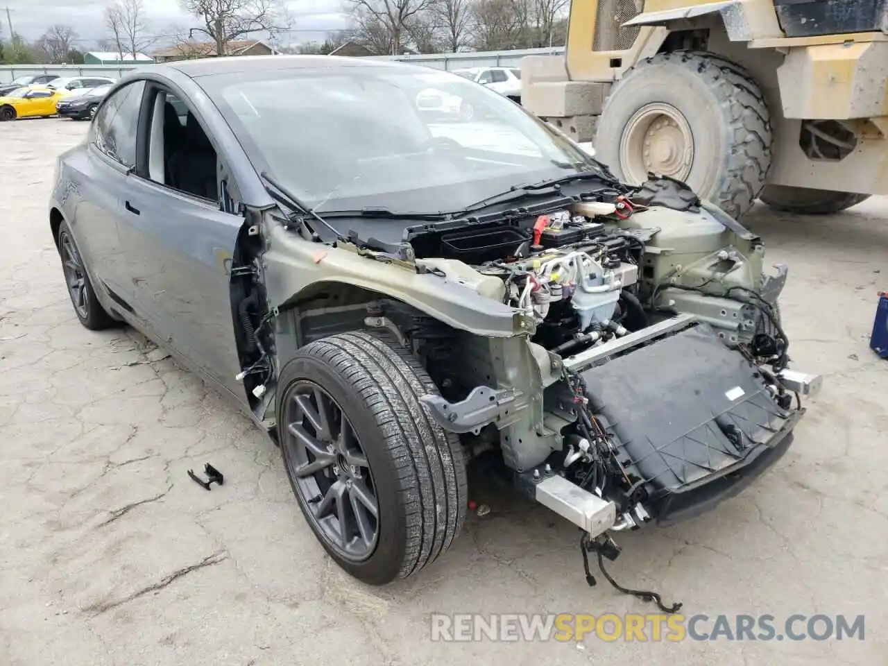 1 Photograph of a damaged car 5YJ3E1EA4LF596967 TESLA MODEL 3 2020